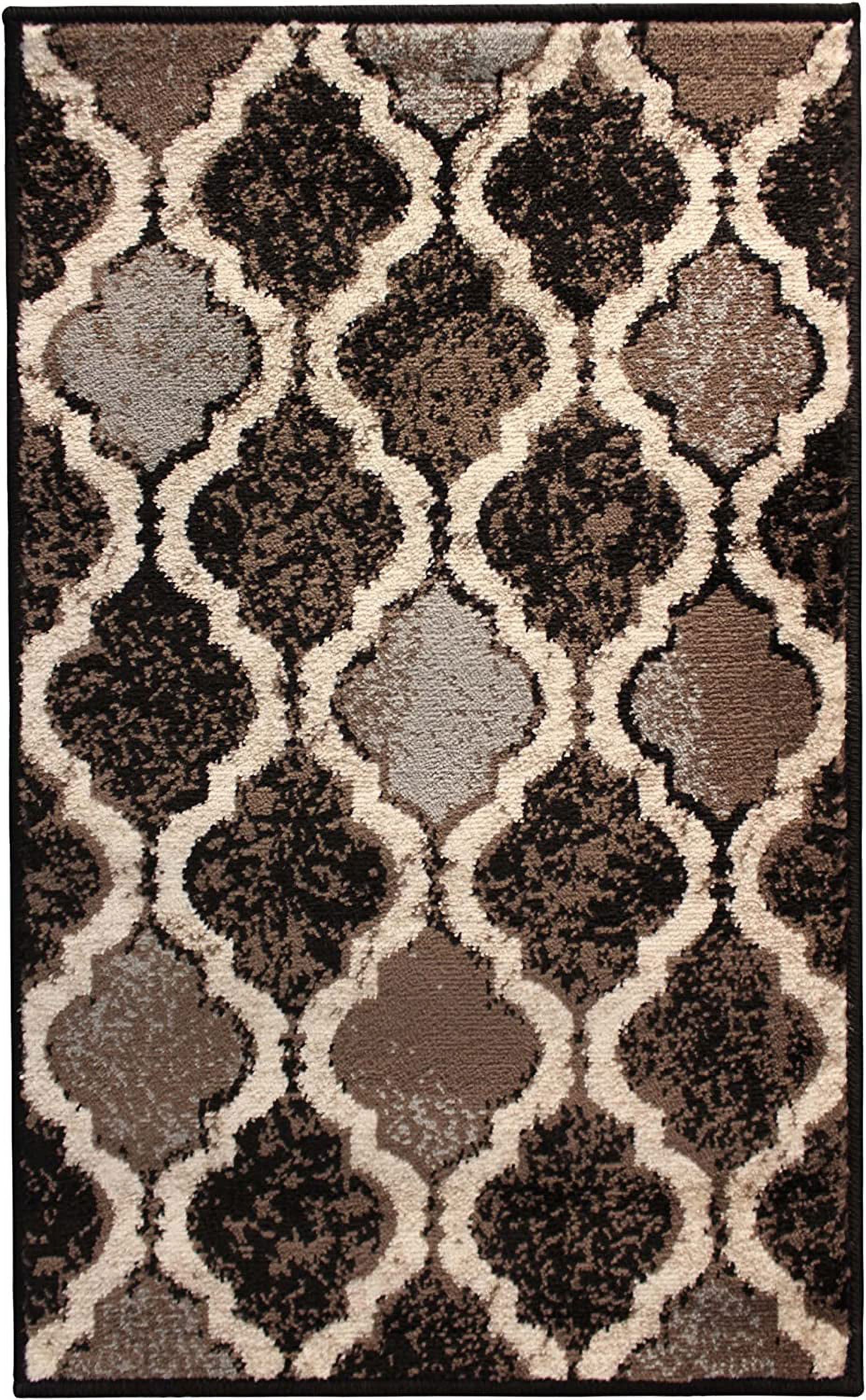 BNM Indoor Small Area Rug With Jute Backing, Perfect For Kitchen, Living Room Rugs For Home Décor, Dining Room Plush, Durable & Non-Slip, Viking Collection, 2' X 3', Chocolate