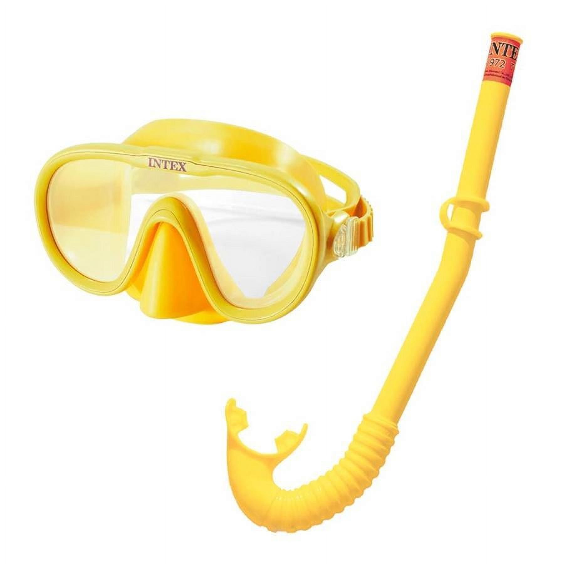 Intex - Master Class Diving Kit, Scope, Snorkel and Palm, Yellow