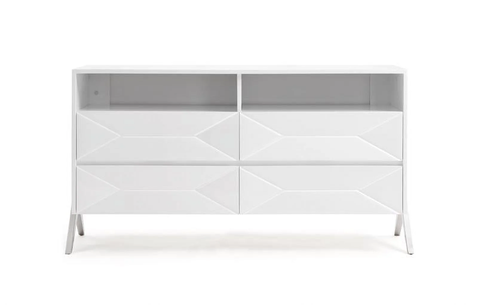 Modern White High Gloss Finish Dresser VIG Modrest Candid