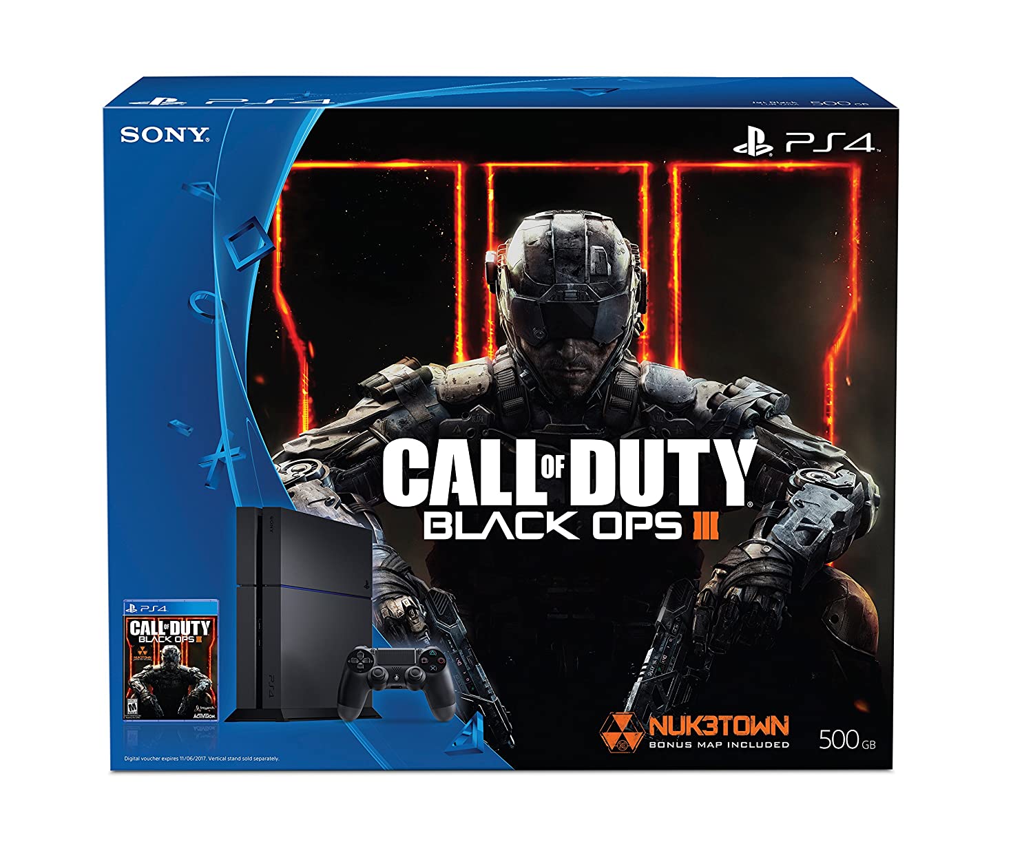 Restored PlayStation 4 500GB Console Call Of Duty Black Ops III Bundle (Refurbished)