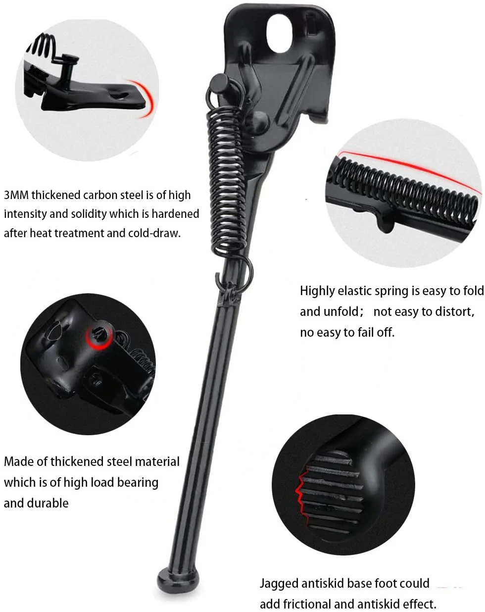 ZSFLZS Bike Kickstand Bicycle Side Support Stand for 12 14 16 18 20 inch Kids Bike