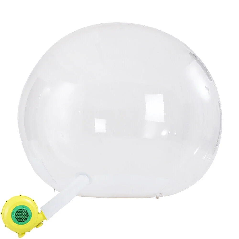 Outdoor Camping Inflatable Bubble Tent D-Ring Tie Down Large DIY House Home Backyard Camping Portable PVC Clear Inflatable Bubble Air Tent Home Camping + Quiet Air Blower
