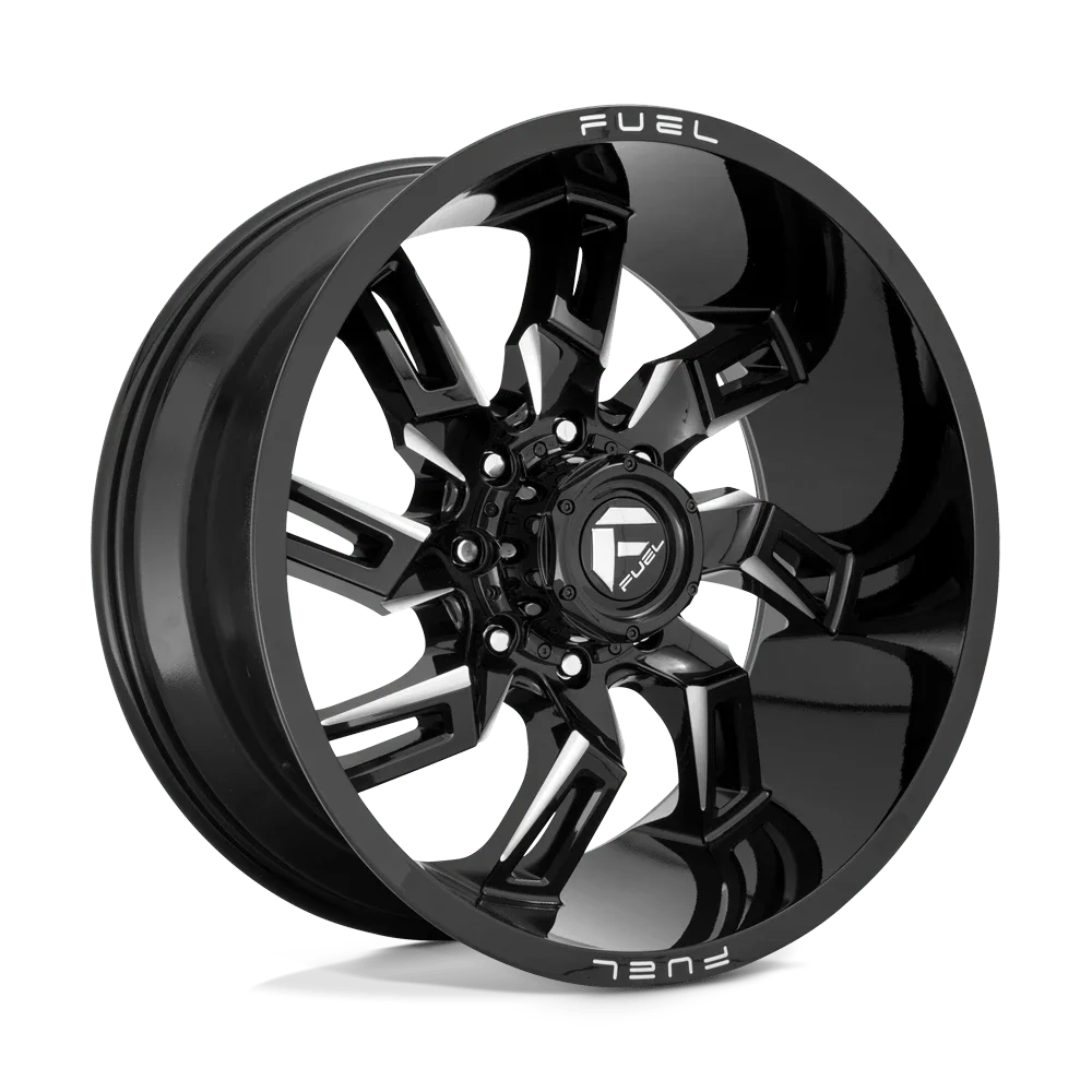 Fuel D747 Lockdown 22X10 5X127 -18Et 78Cb Gloss Black Milled Wheel