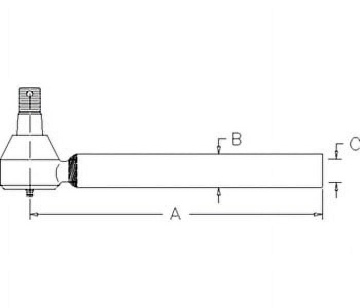 3A161-62920 Tie Rod End Steering Cylinder Fits Kubota Tractor Model M105S