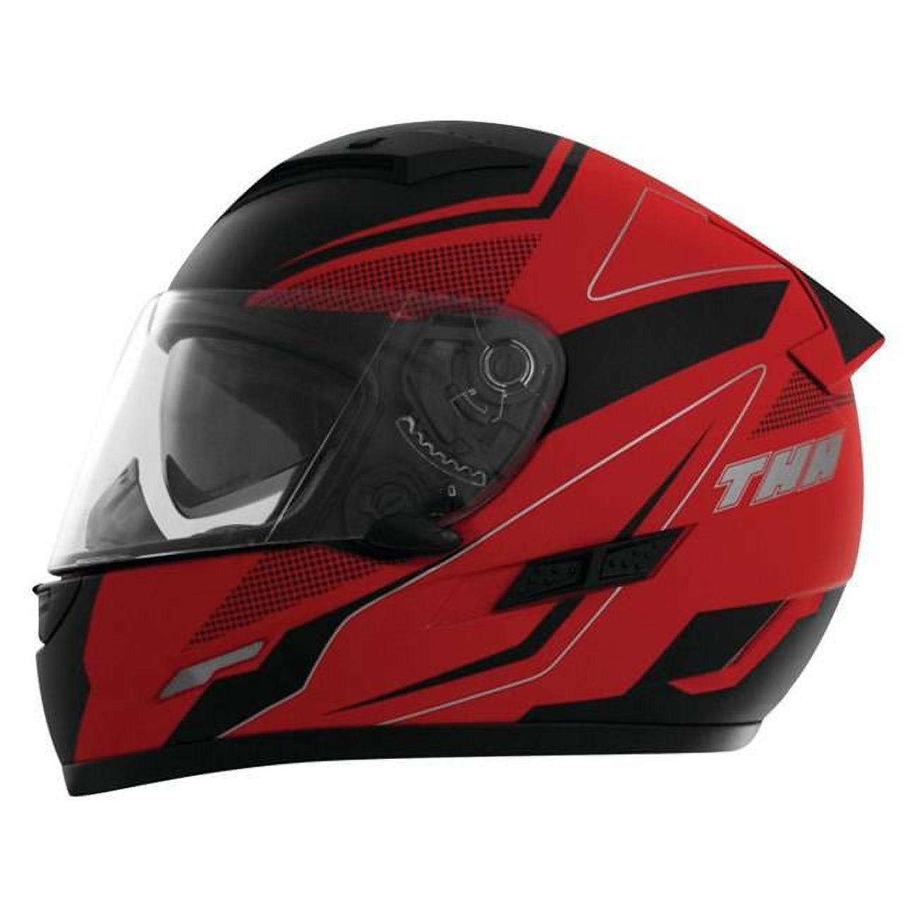 Thh Helmets Ts-80 Adult Street Motorcycle Helmet Fxx Red/Black 2X-Large 646363