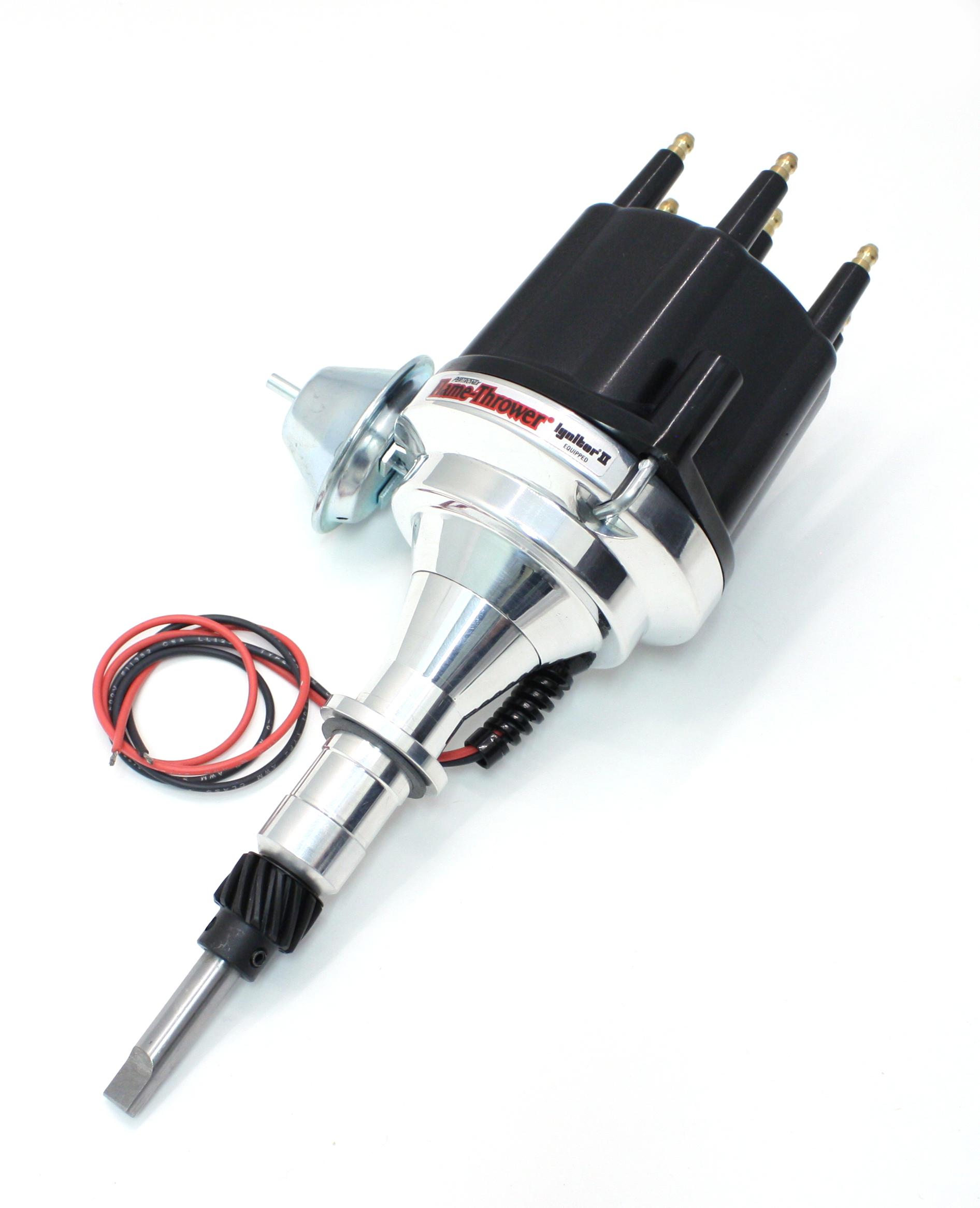 Pertronix D106710 Flame-Thrower Billet Distributor with Ignitor II Electronics.