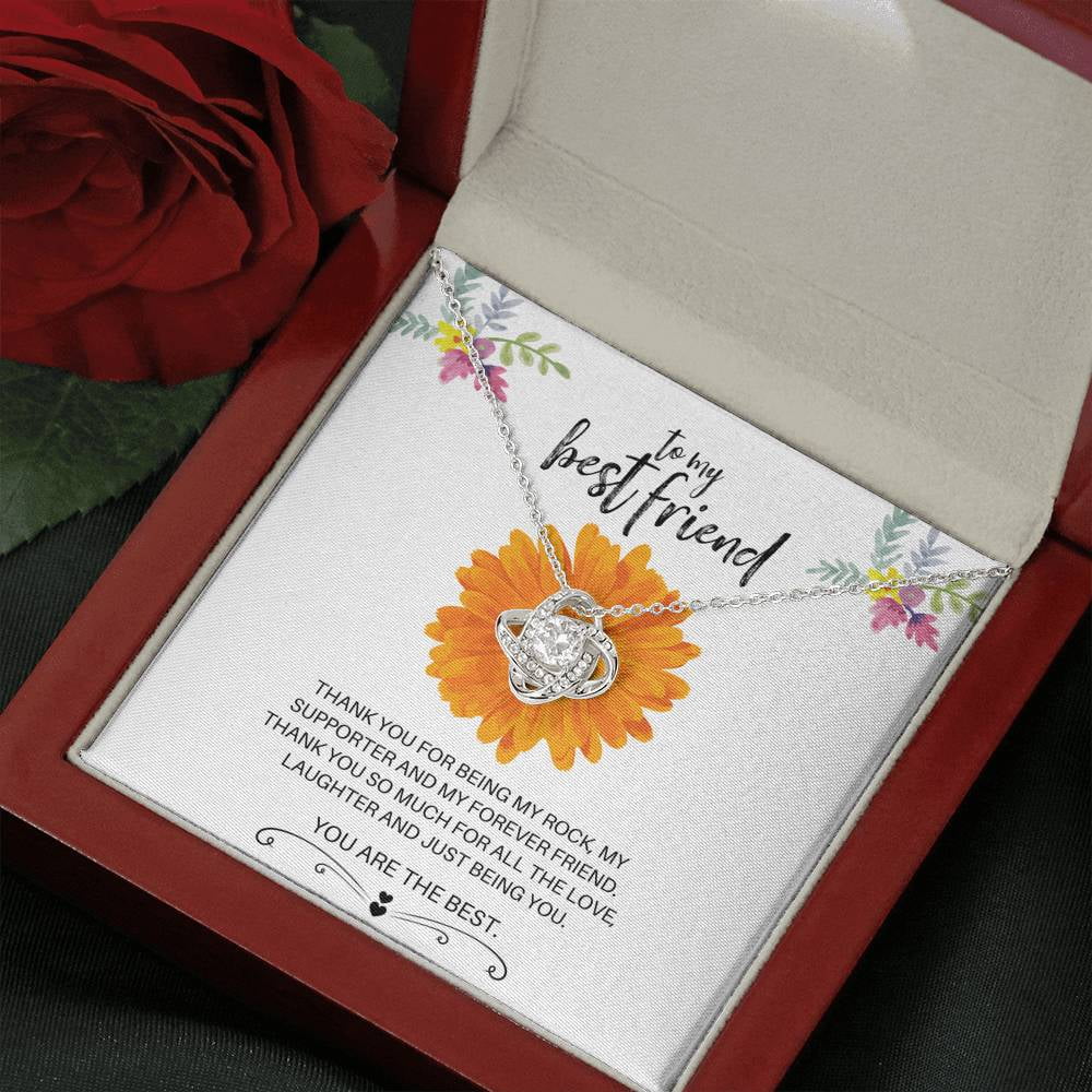 Best Friend - Forever Friend - Love Knot Necklace, Birthday Gift