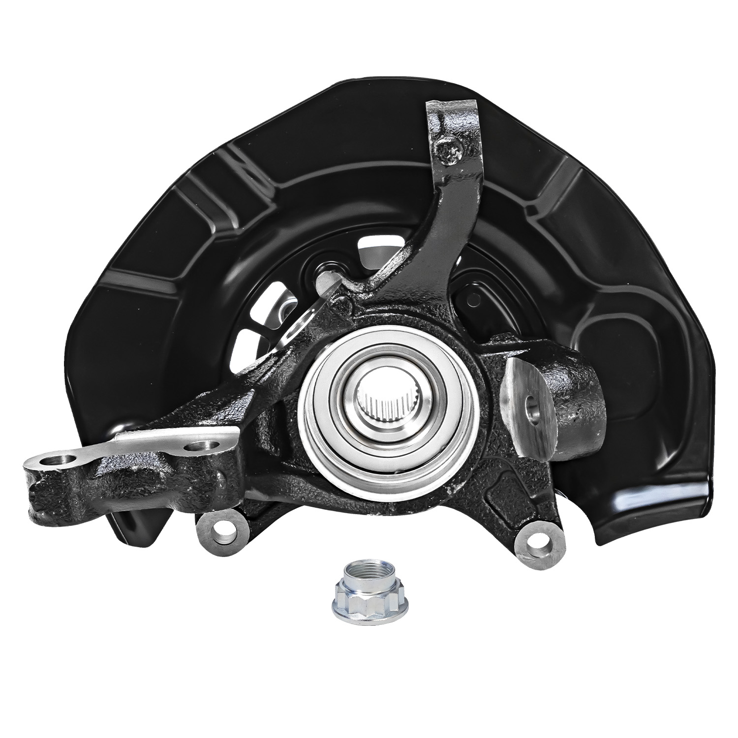 Detroit Axle - Front Right Steering Knuckle for 2007-2017 Toyota Camry, 2007-2012 Lexus ES350 Steering Knuckle & Wheel Hub Bearing Passenger Side Replacement