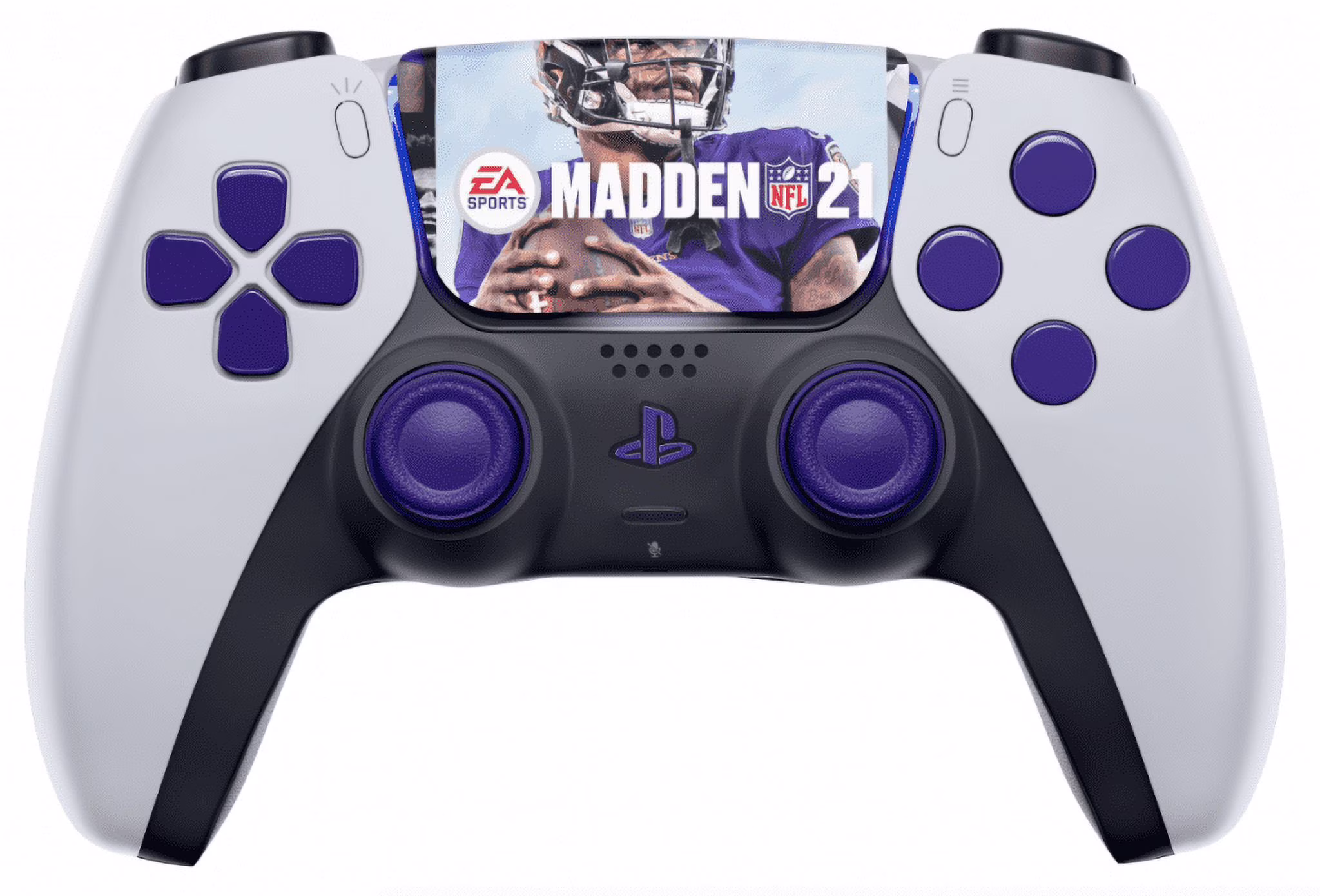 ModdedZone MADDEN Smart Rapid Fire PRO Custom Modded Controller for PS5 FPS OEM COD games (control mods via phone APP.  Anti Recoil Mod is available via the App)