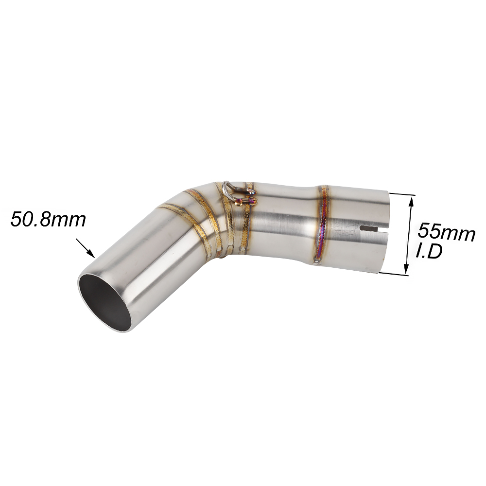 XLYWKJ For Suzuki V-Strom 1000 2014 2015 2016 2017 2018 2019 VStrom V Strom 1000  Motorcycle Exhaust Pipe Muffler Middle Link Pipe, 1-Set