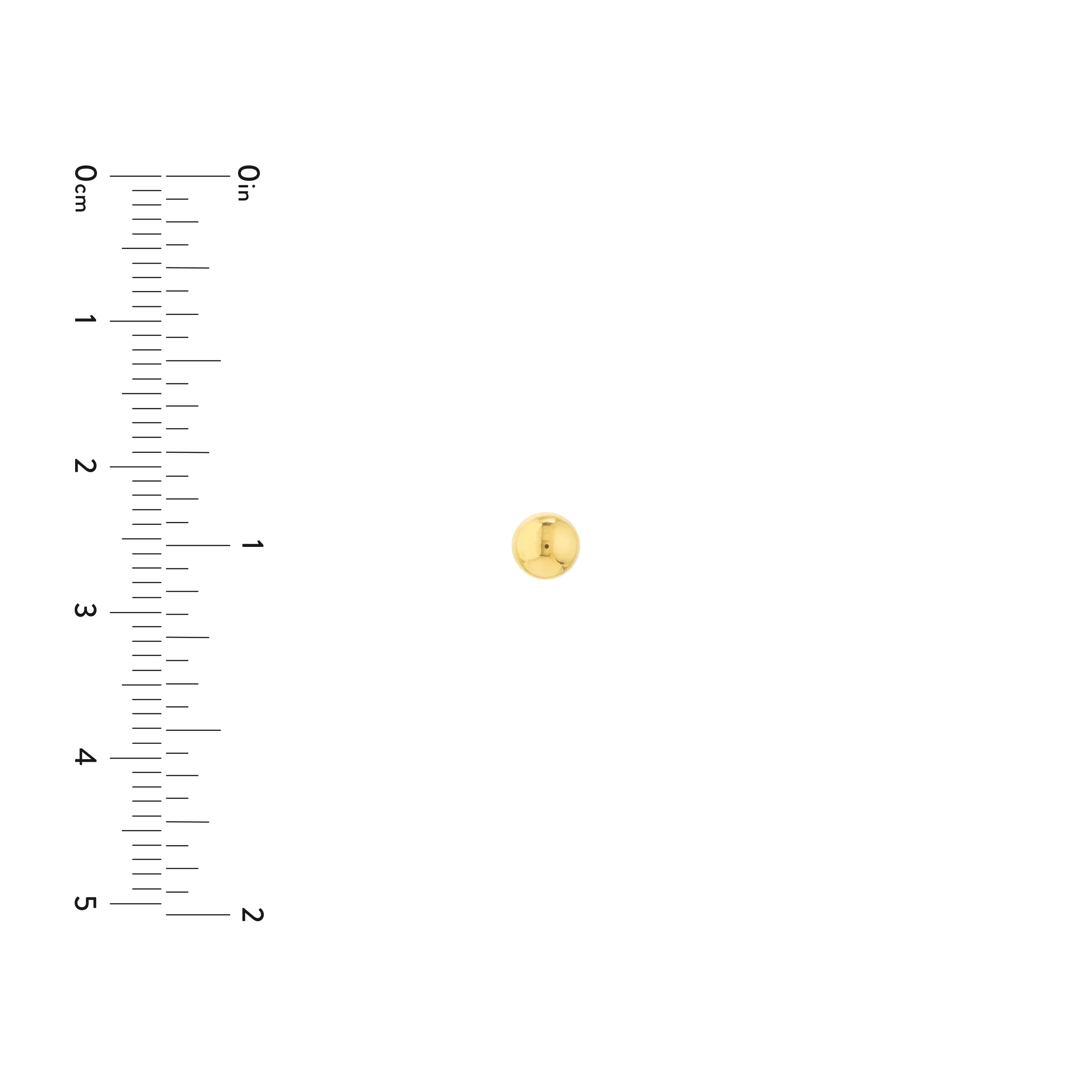 14K Yellow Gold 6mm Polished Ball Stud Earrings - Women