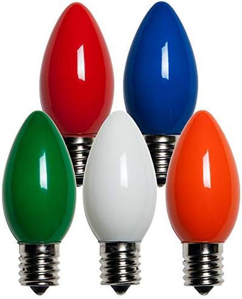 Forest 19590 Christmas Replacement Multi-Color C9-Bulb, 25 Count