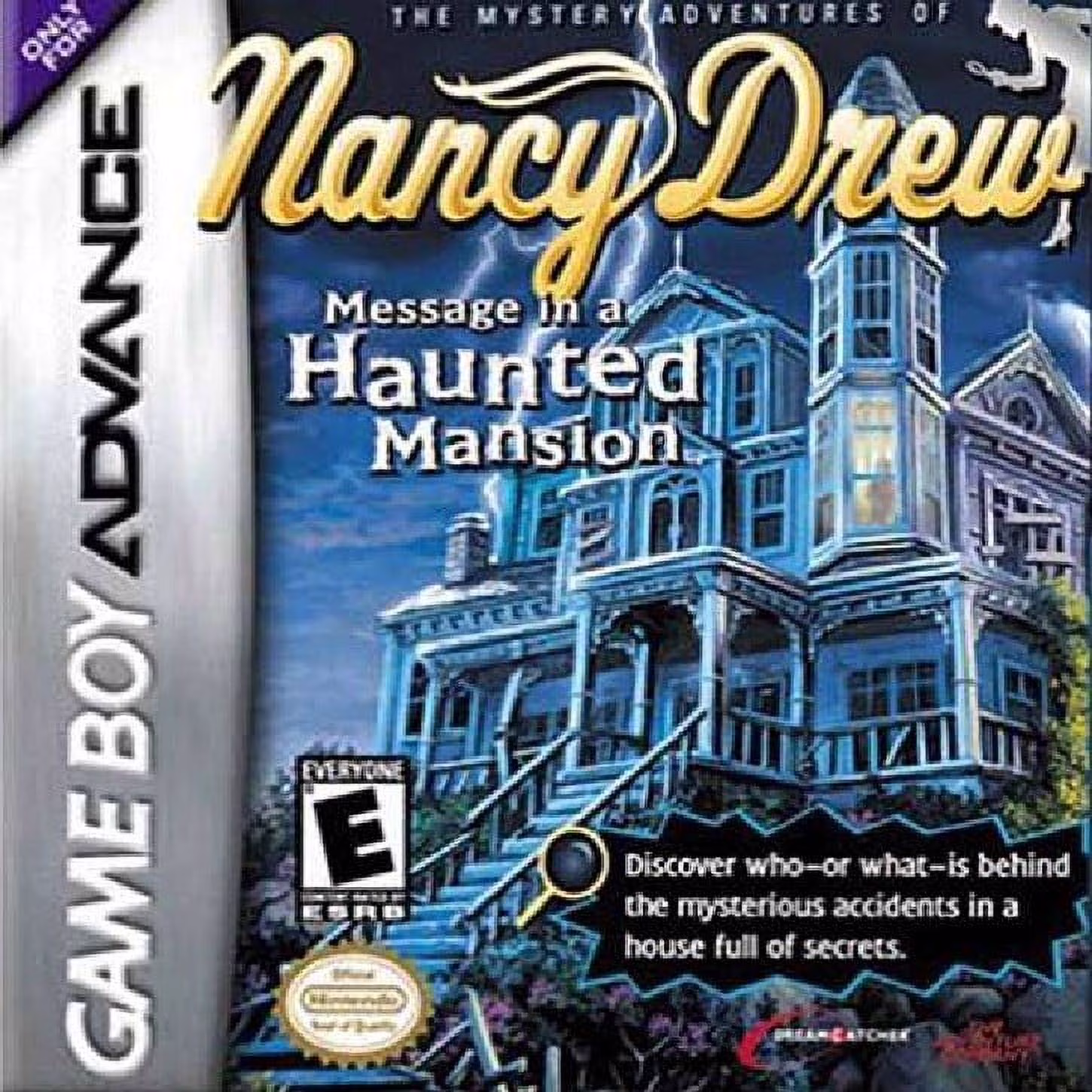 Restored Nancy Drew: Message in a Haunted Mansion (Nintendo GameBoy Advance, 2001) Adventure Game (Refurbished)