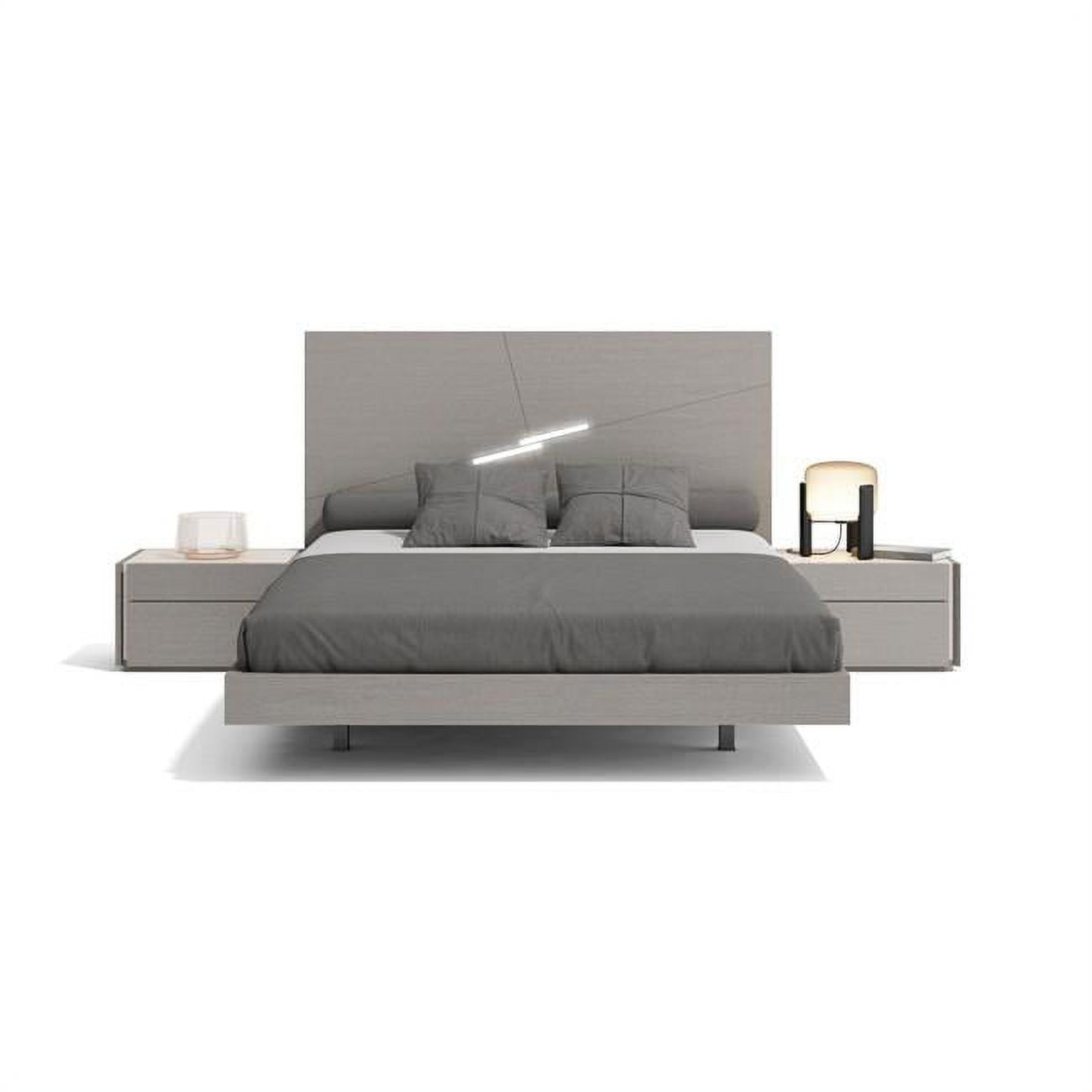 Faro King Size Bed - Grey