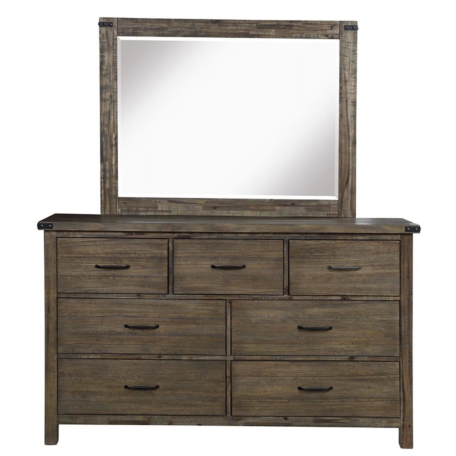 New Classic Galleon 5-Piece Wood Cal King Bedroom Set in Walnut