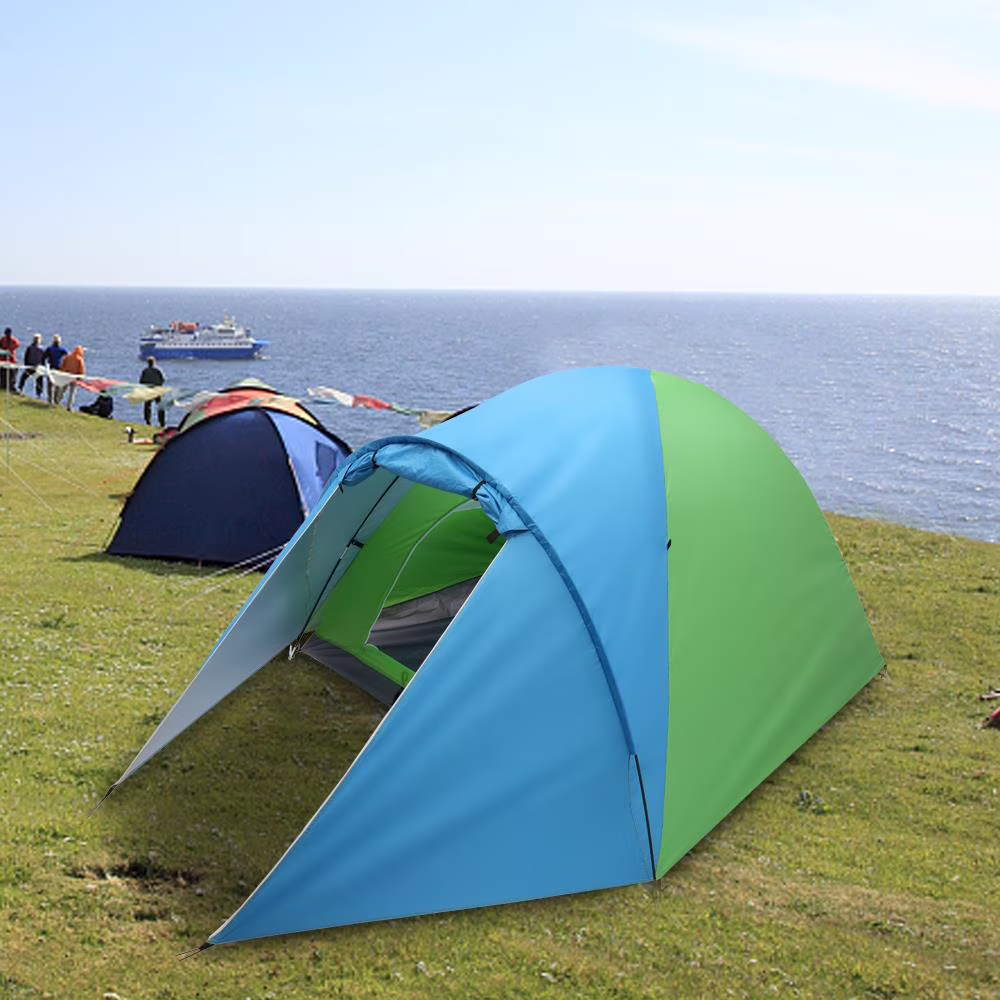 UBesGoo Instant Cabin Tent Waterproof Oxford Fabric Blue & Green