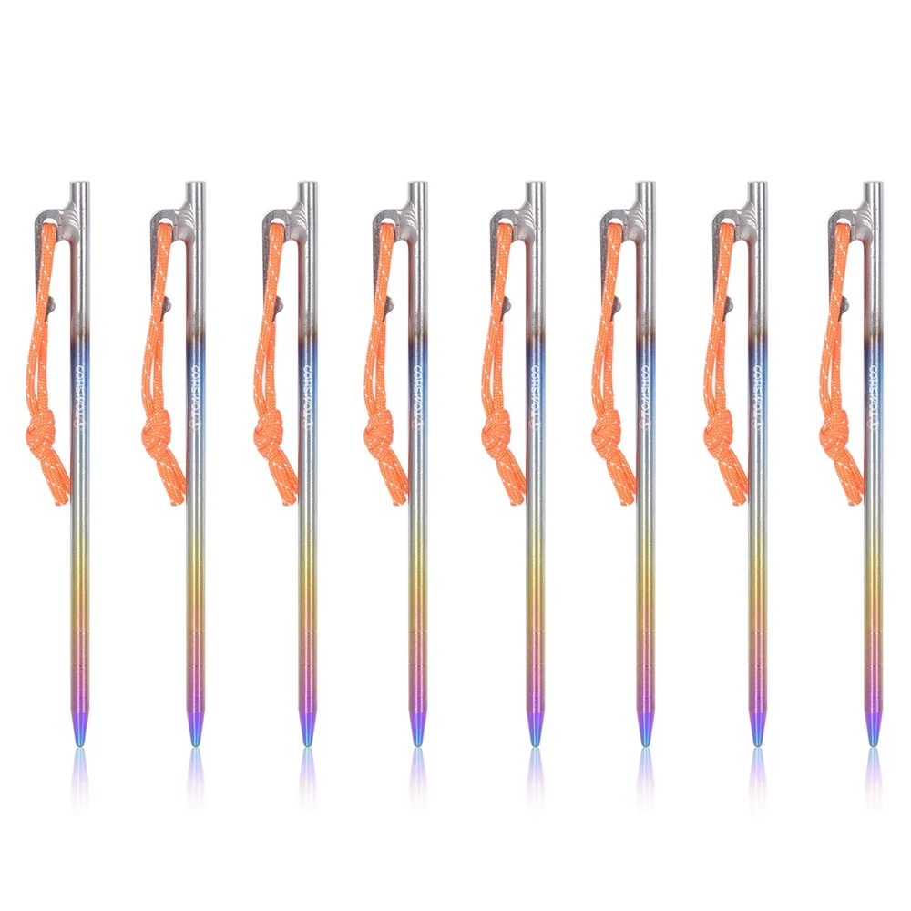 Titanium Alloy Ground Nail Tent Nail Camping Canopy Accessories Wind Rope Fixing Nail Artifact Extended Ground Plug Nail