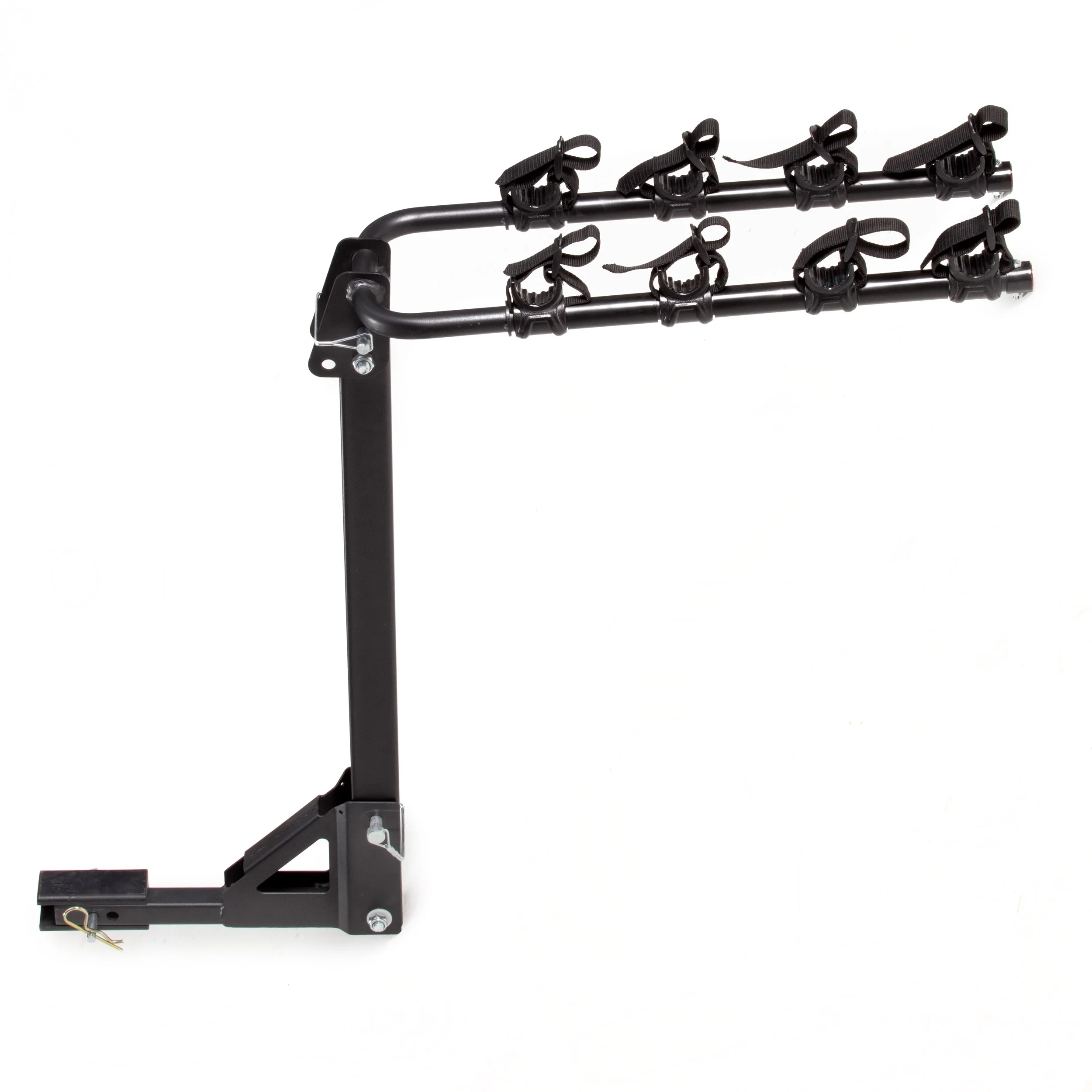Hyper Tough 120lb Hitch-Mounted Folding 4-Bike Carrier Fits All Vehicles 1.25-2in Hitches,10104053