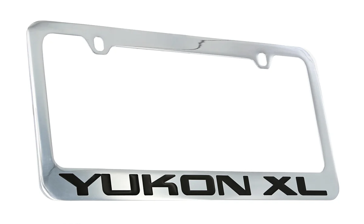 GMC Yukon XL Chrome Plated Metal License Plate Frame Holder