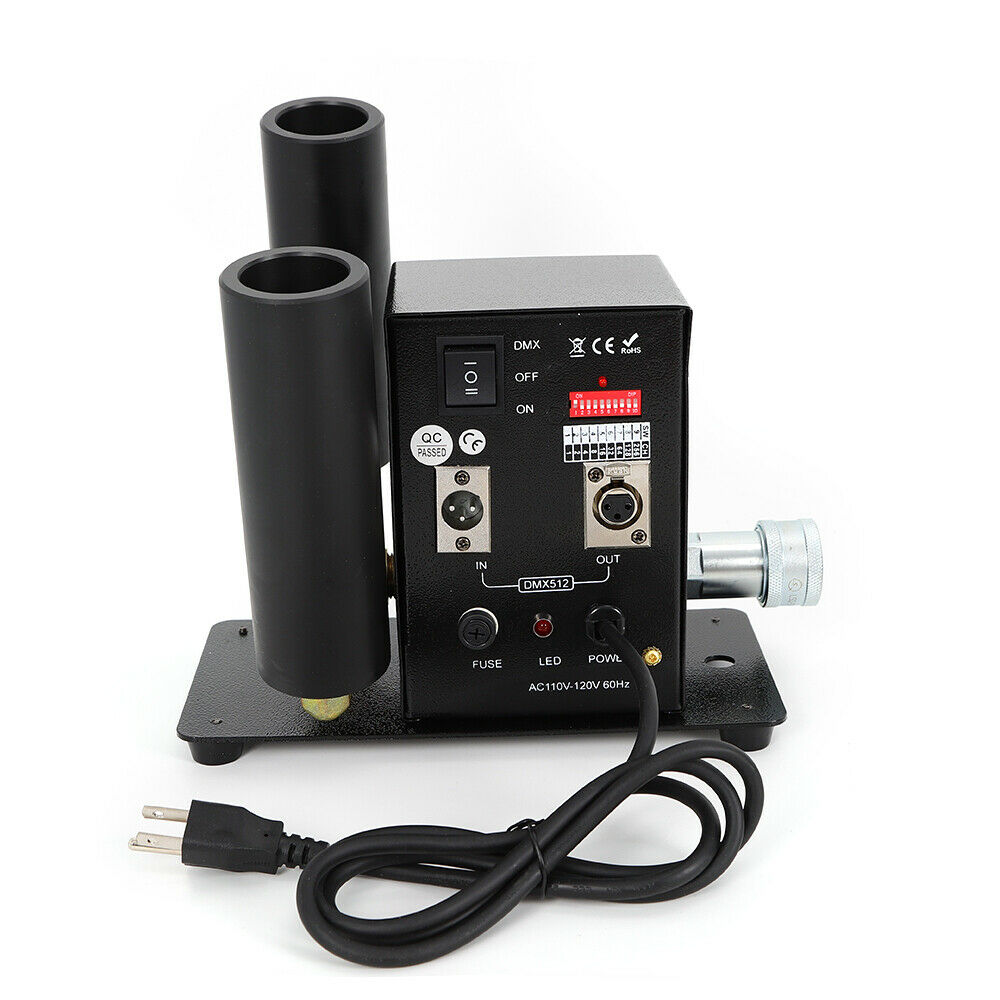 110V 200W DMX LED CO2 Jet Cannon Machine Club Stage Magic Effects Double Tube with 6M Hose