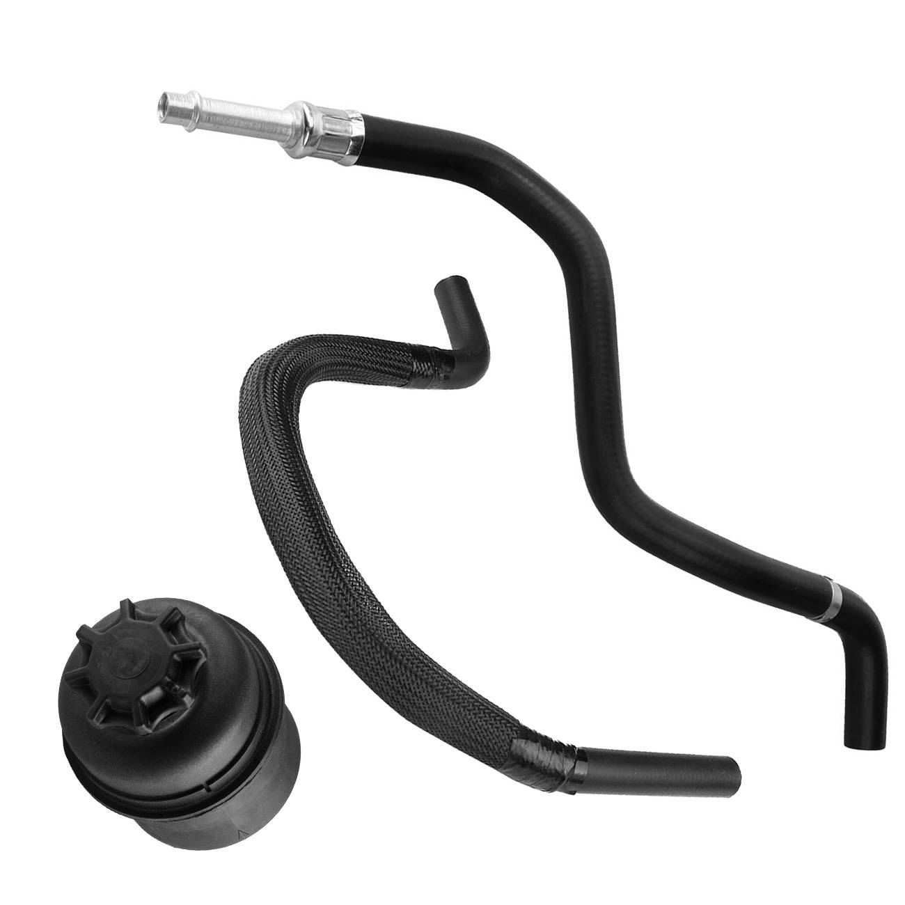 Teledu Power Steering Reservoir Hose Kit For BMW E46 320Ci 325Ci 325i 330Ci 32411097164
