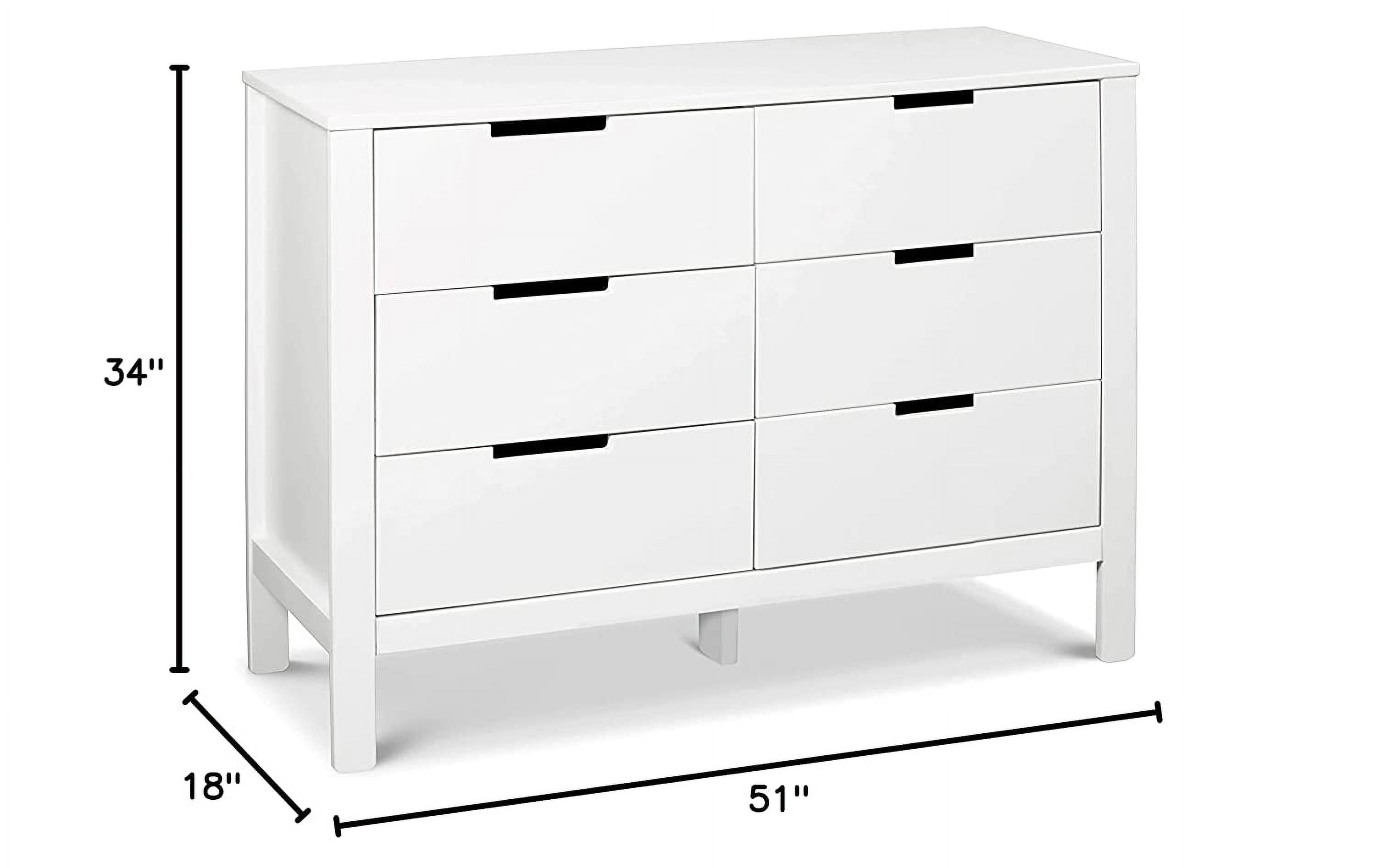 Popular DaVinci Colby 6-Drawer Double Dresser  Navy