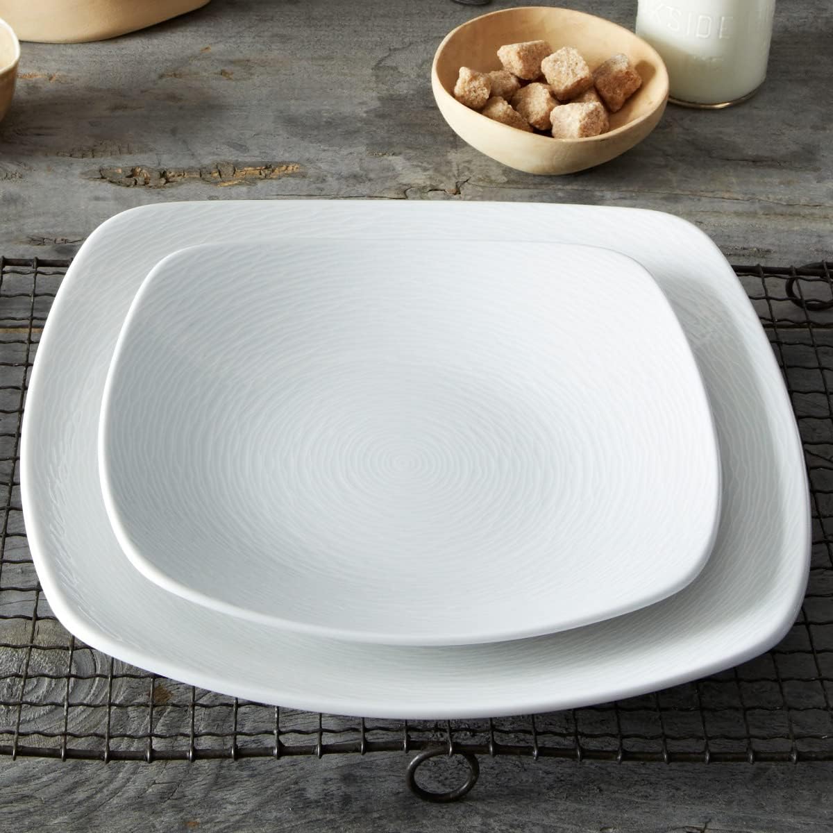 Swirl Dinner Plate - Square, 11