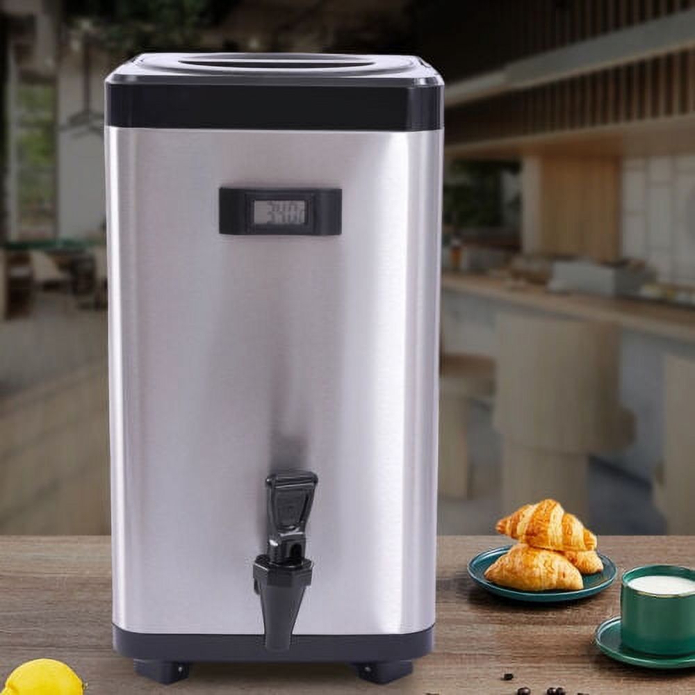 12L Insulated Beverage Dispenser Hot & Cold Tea Water Dispenser Stainless Steel
