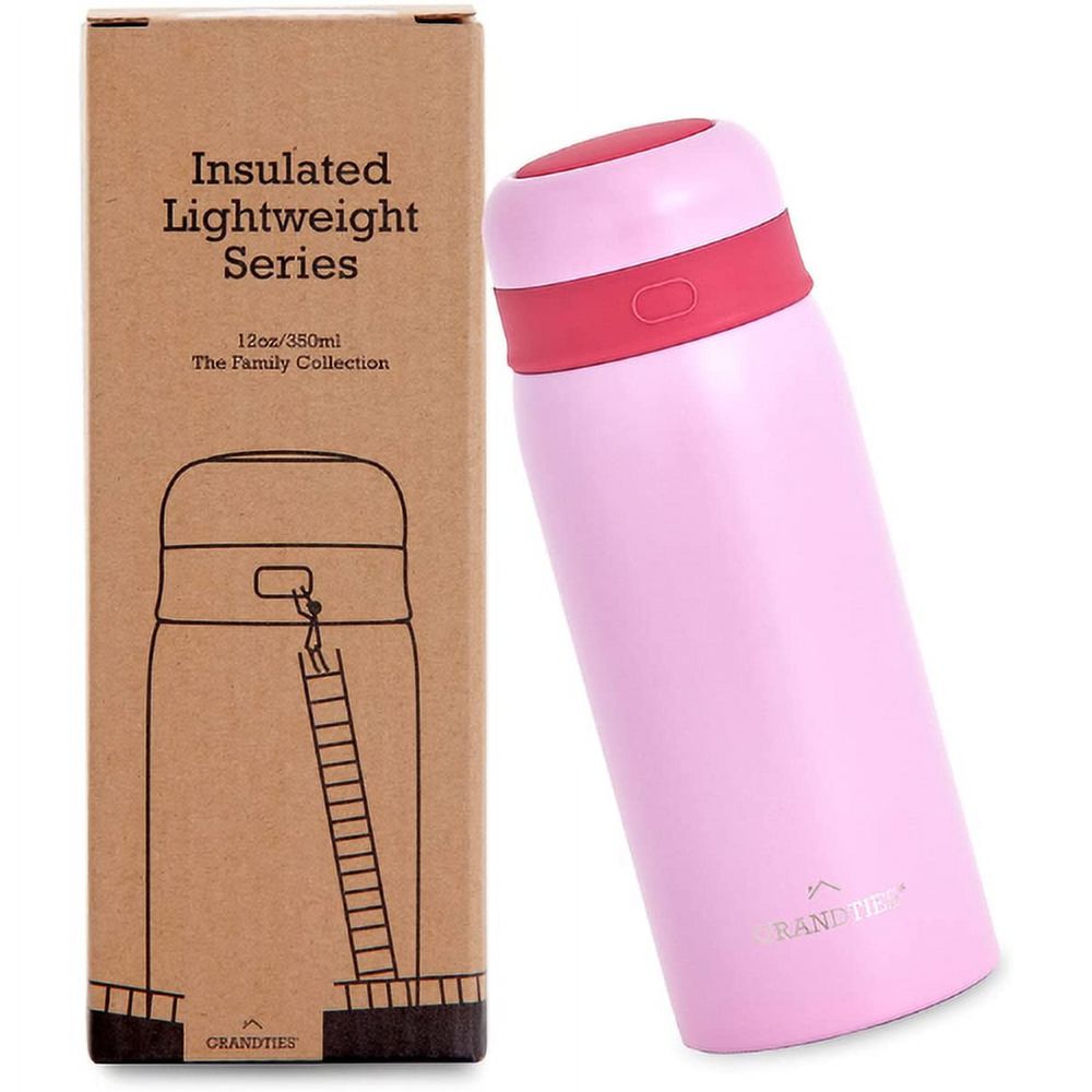 GrandTies Kids Insulated Water Bottle - Pink