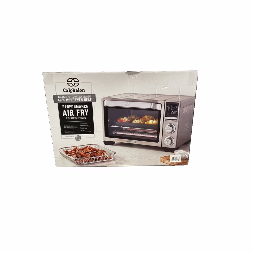 Calphalon Quartz Heat Countertop Toaster Oven with Air Fry, 0.88 Cu. Ft.