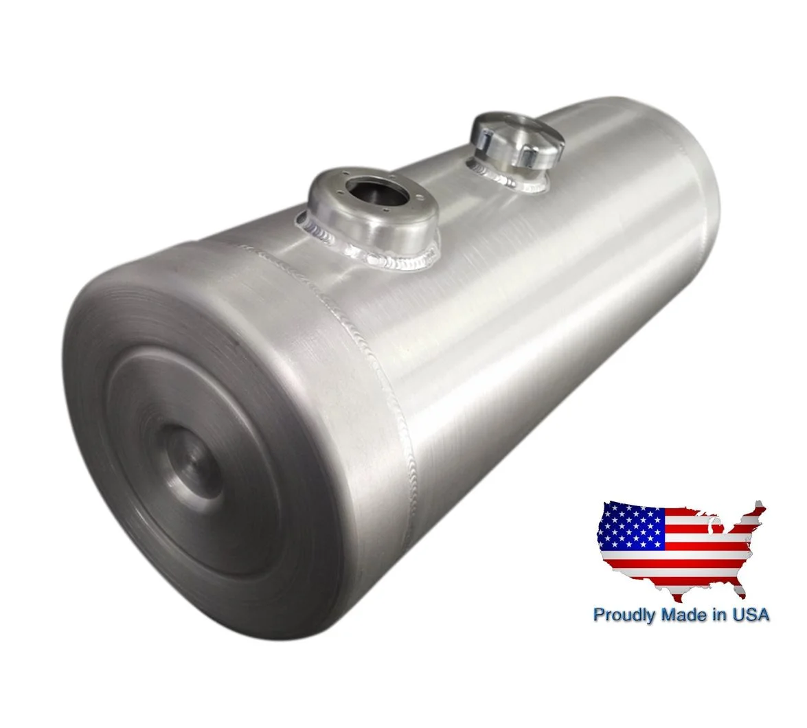 8x26 Center Fill Spun Aluminum Gas Tank 5.5 Gallon 3/8 NPT