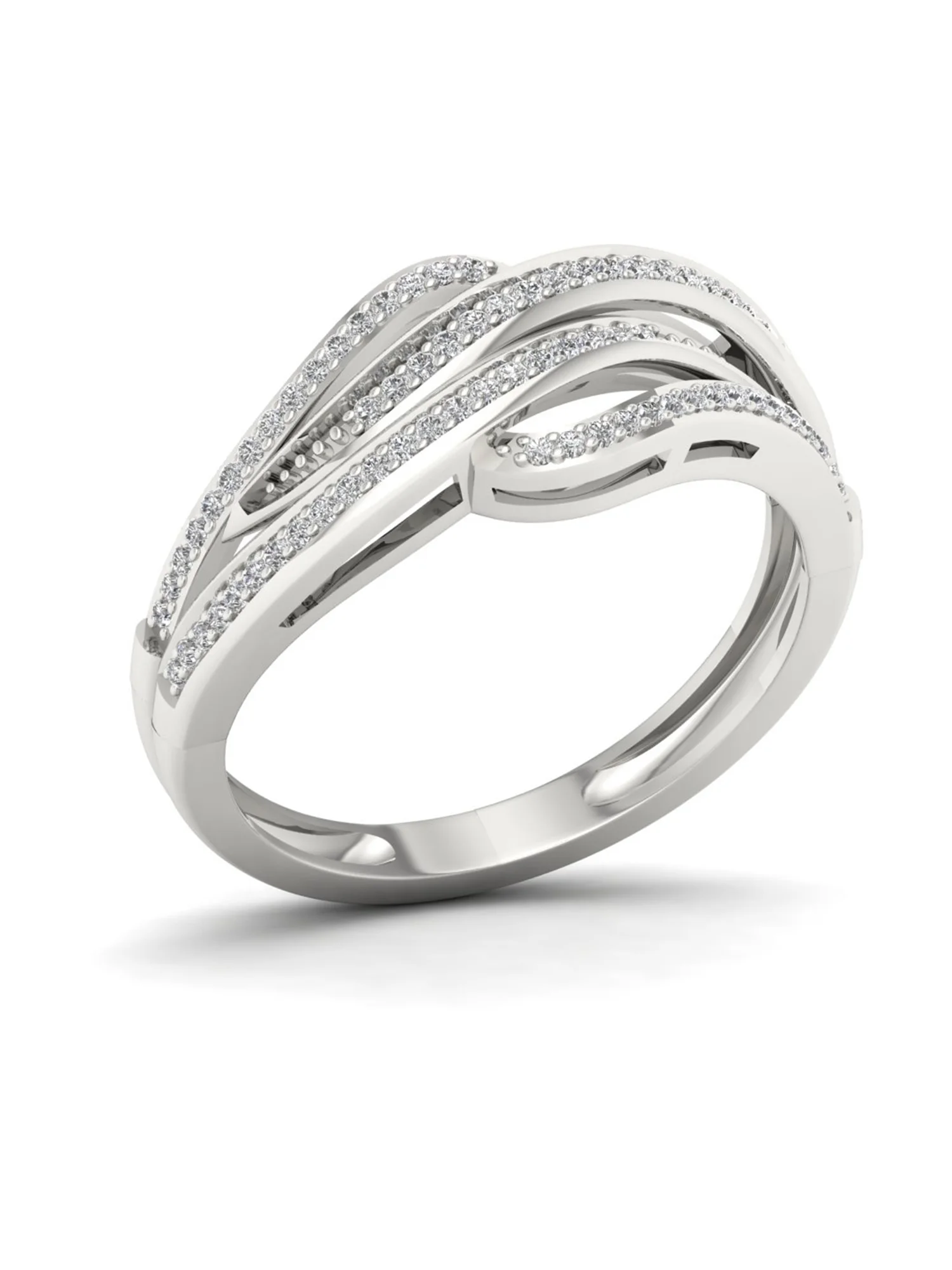 1/5 Ct TDW Diamond S925 Sterling Silver Fashion Ring