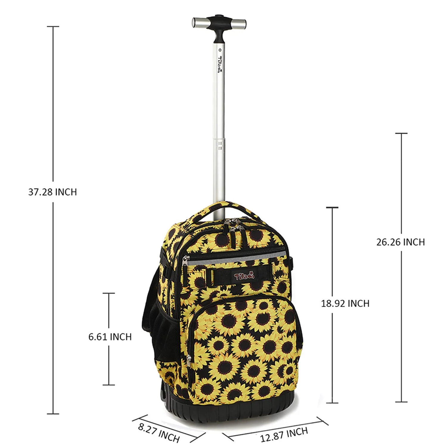 Tilami Sunflower 18 inch Rolling Backpack