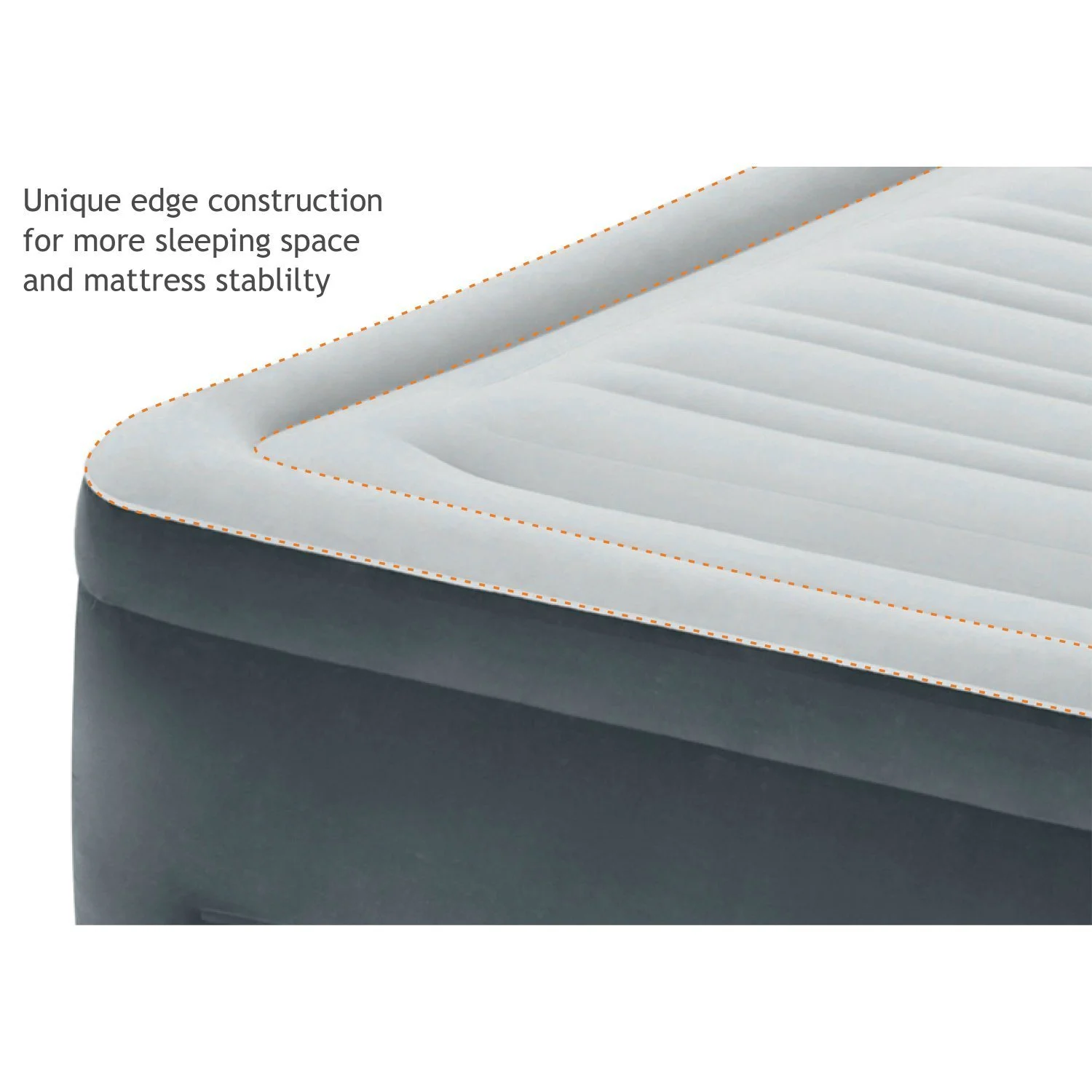 Intex Comfort Plush High Rise Dura-Beam Air Bed Mattress w/ Built-In Pump, Queen