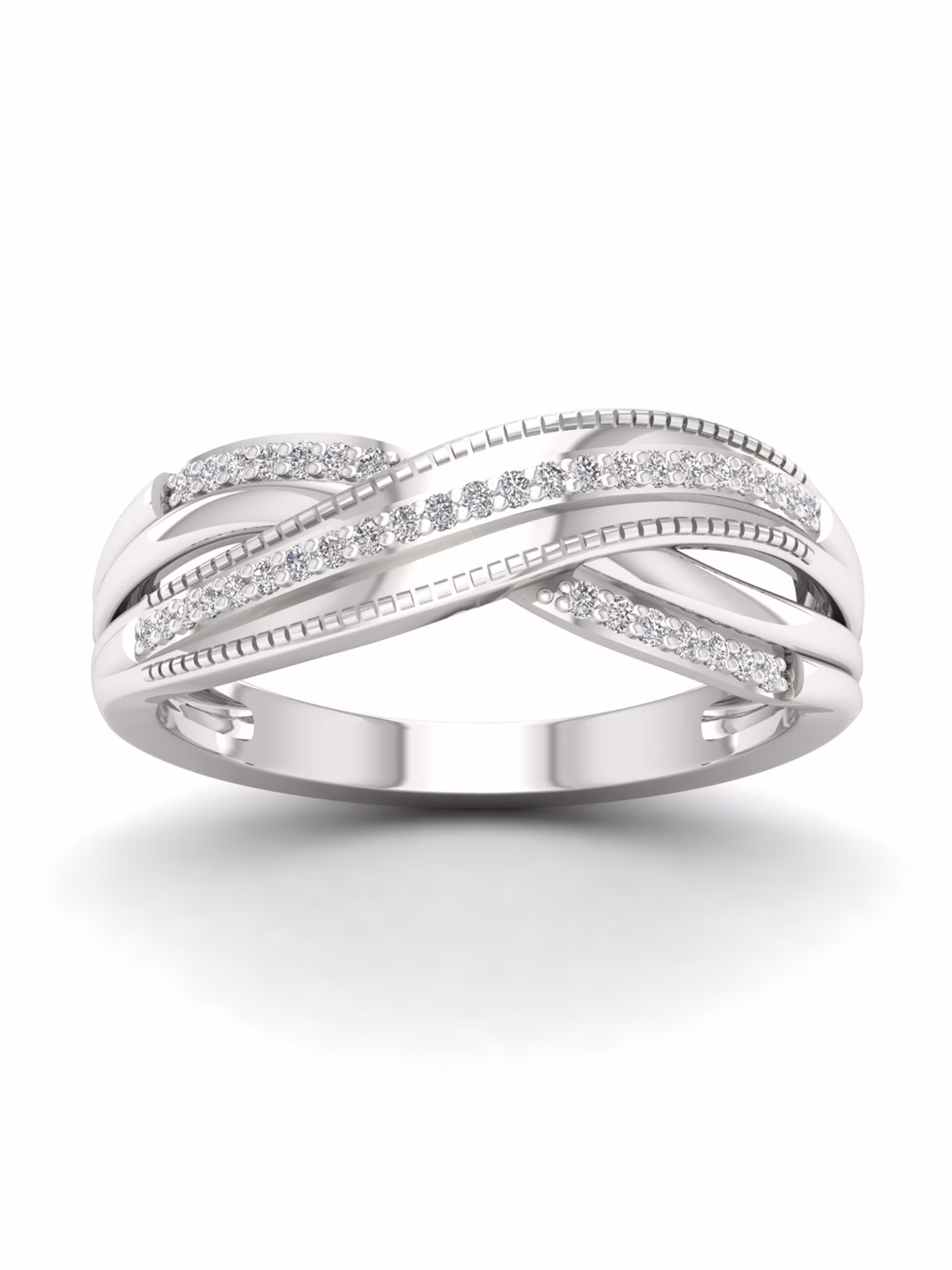 1/10Ct TDW Diamond S925 Sterling Silver Fashion Ring