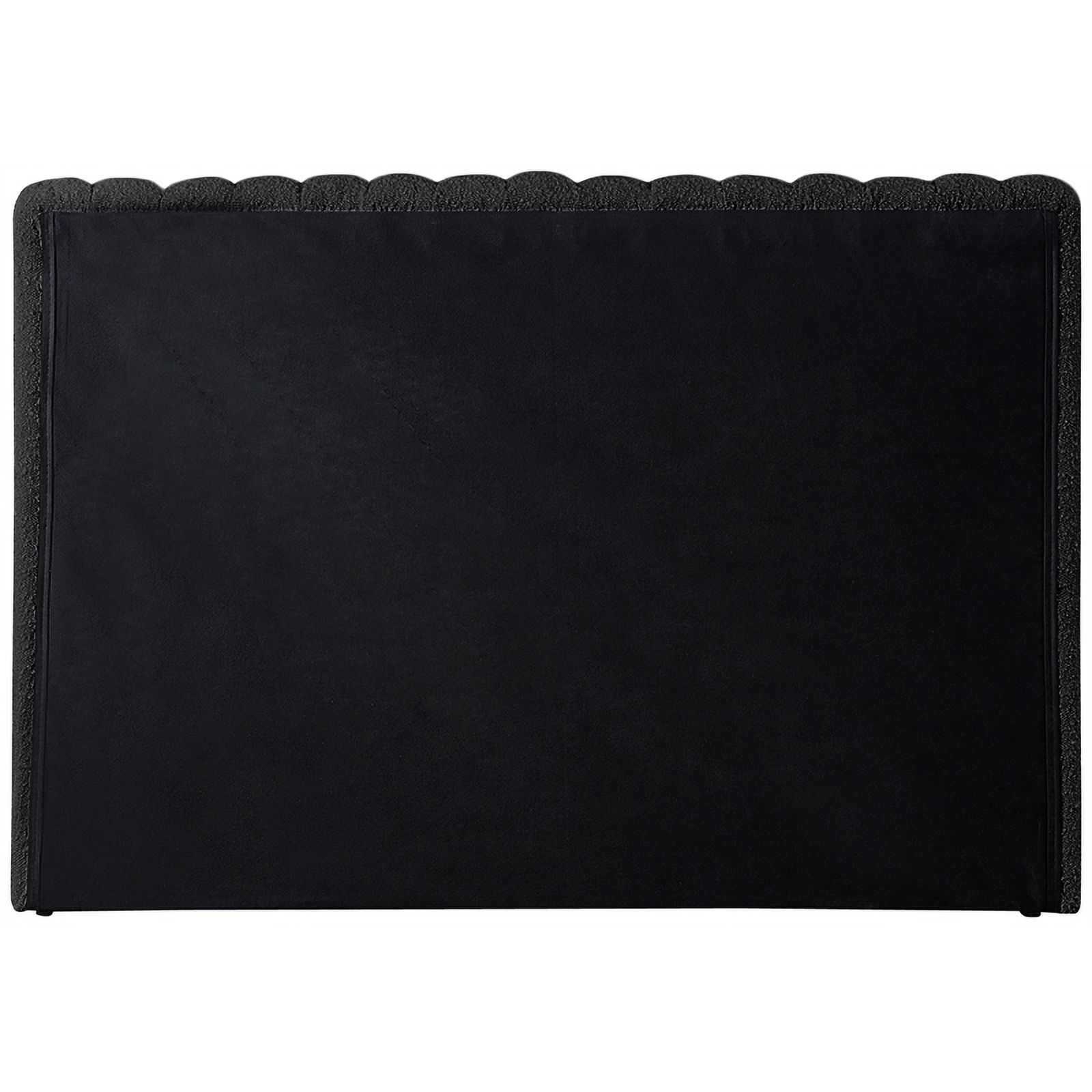 Meridian Furniture Nash Black Boucle Fabric Twin Bed