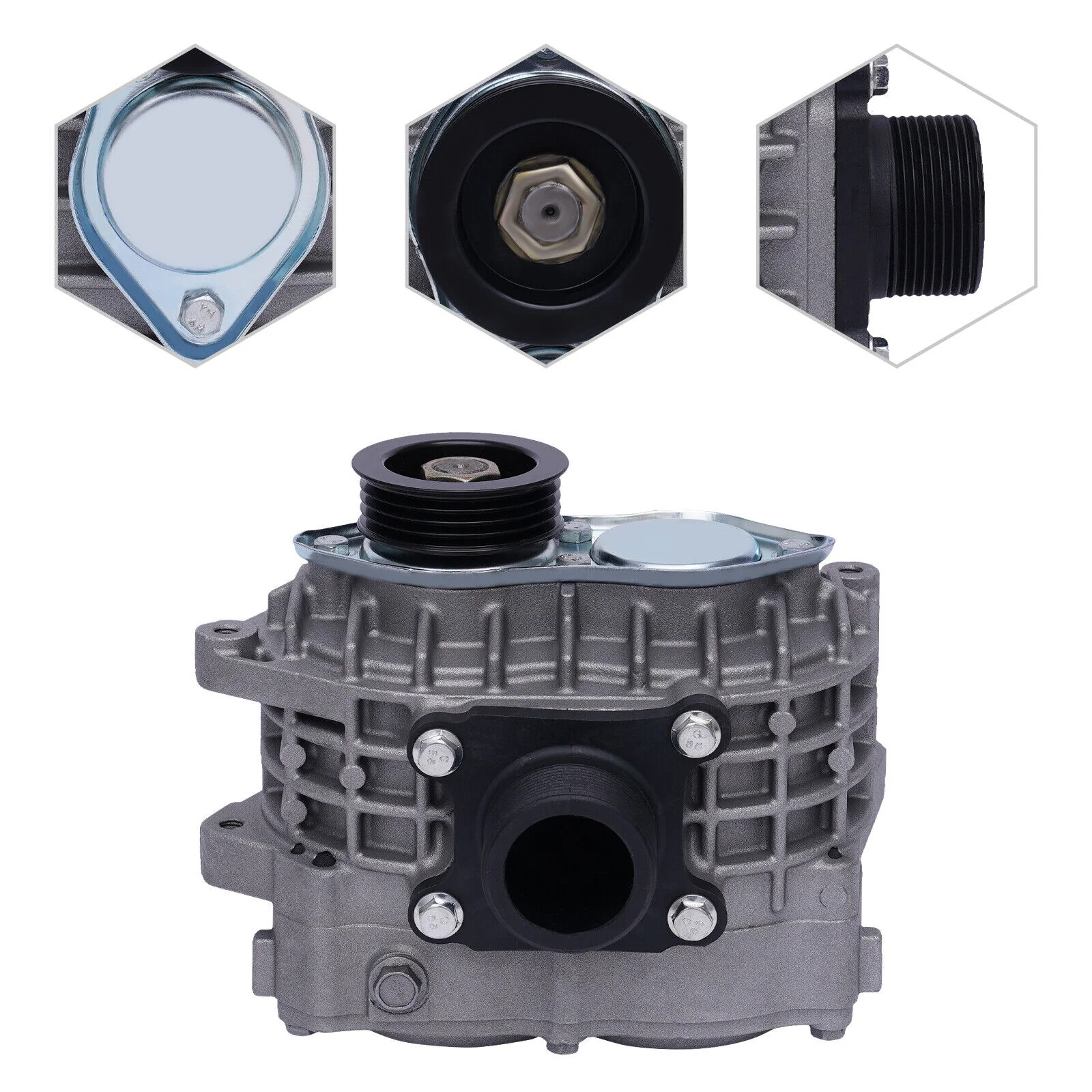 4x Roots Supercharger Compressor Blower Booster Kompressor Turbine Grey AMR500