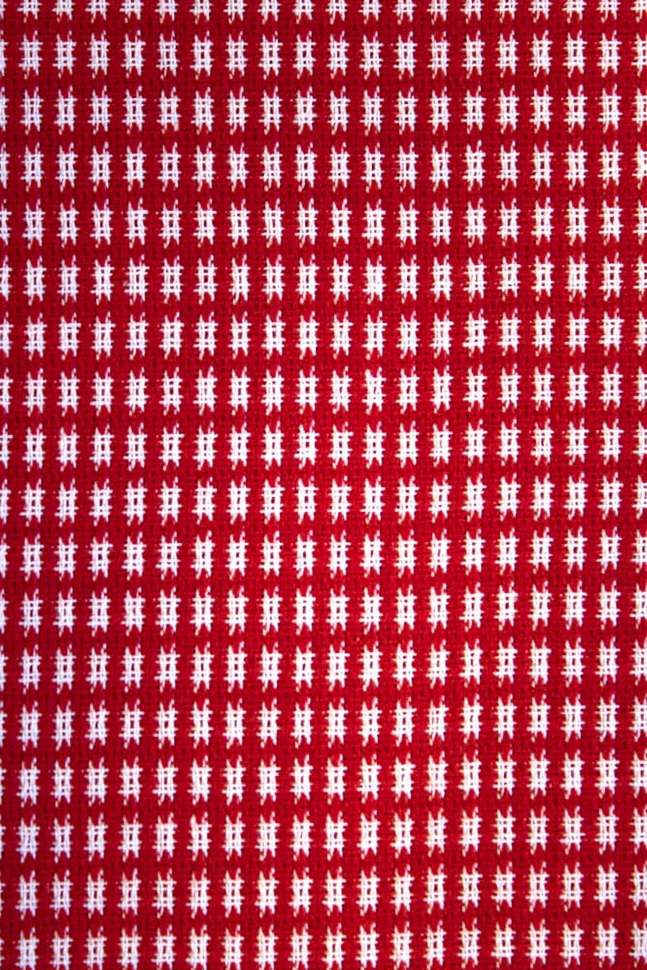 Lintex Linens Homespun Check Red 100% Cotton Placemat (Set of 4)