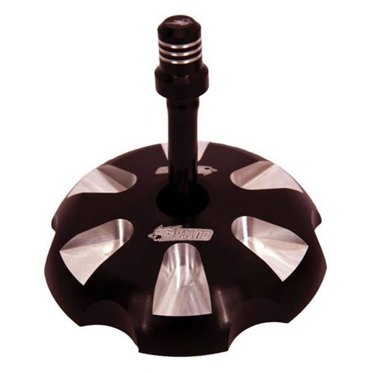 Billet Anodized Gas Fuel Tank Cap With Vent Hose - Black