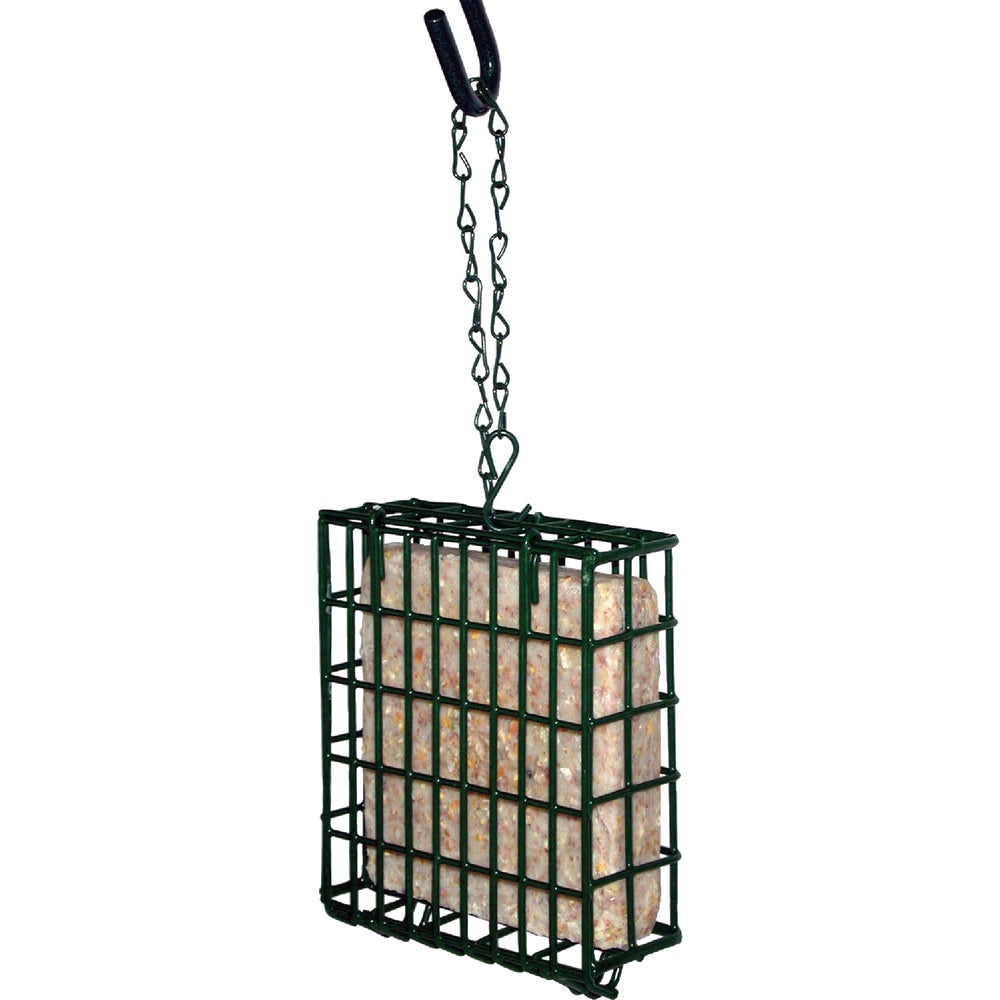 2 PK, Stokes Select 38092-Stokes Select Green 1-Cake Steel Suet Feeder