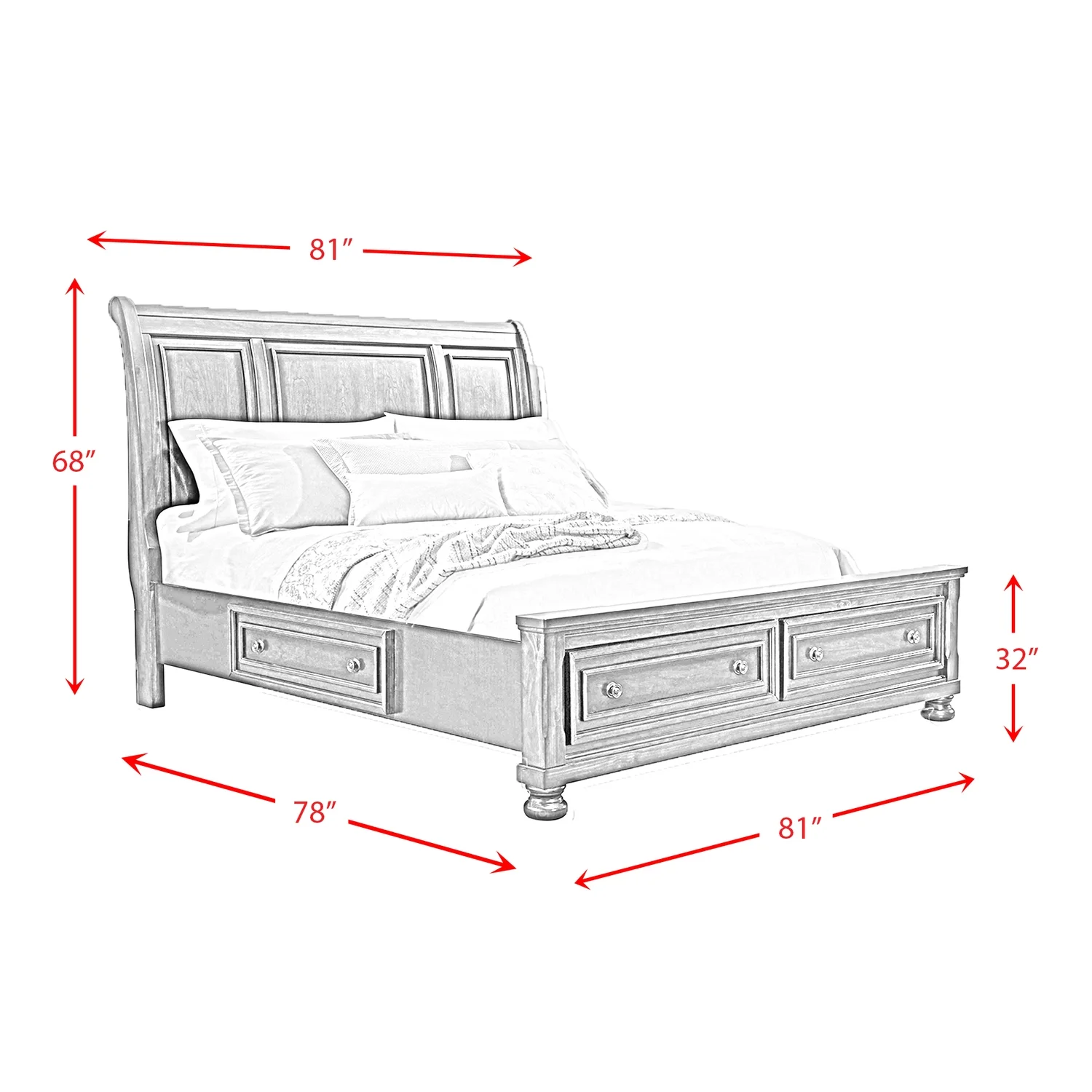 Picket House Furnishings Kingsley 3 Piece King Storage Bedroom Set