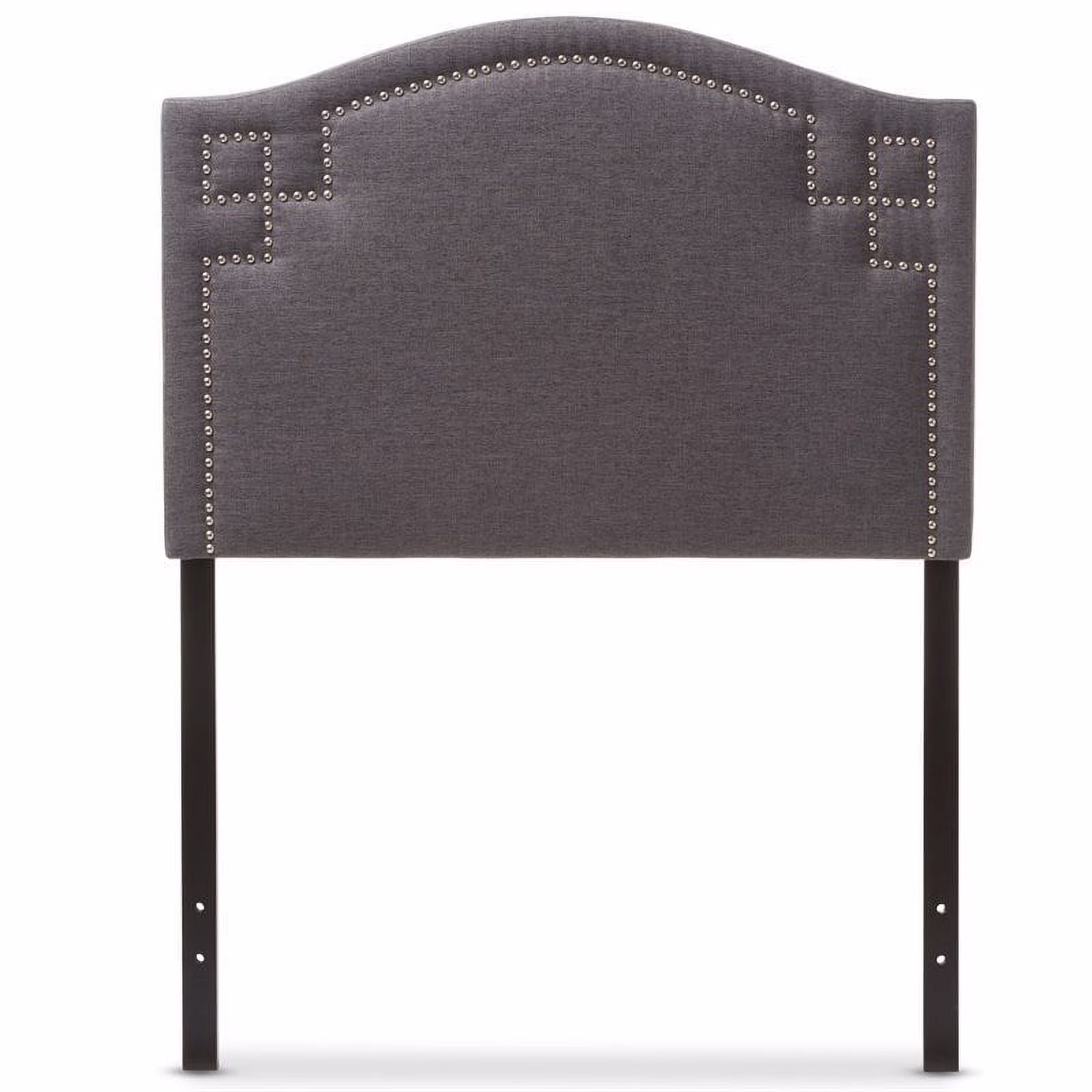 Allora Upholstered Twin Headboard in Dark Gray