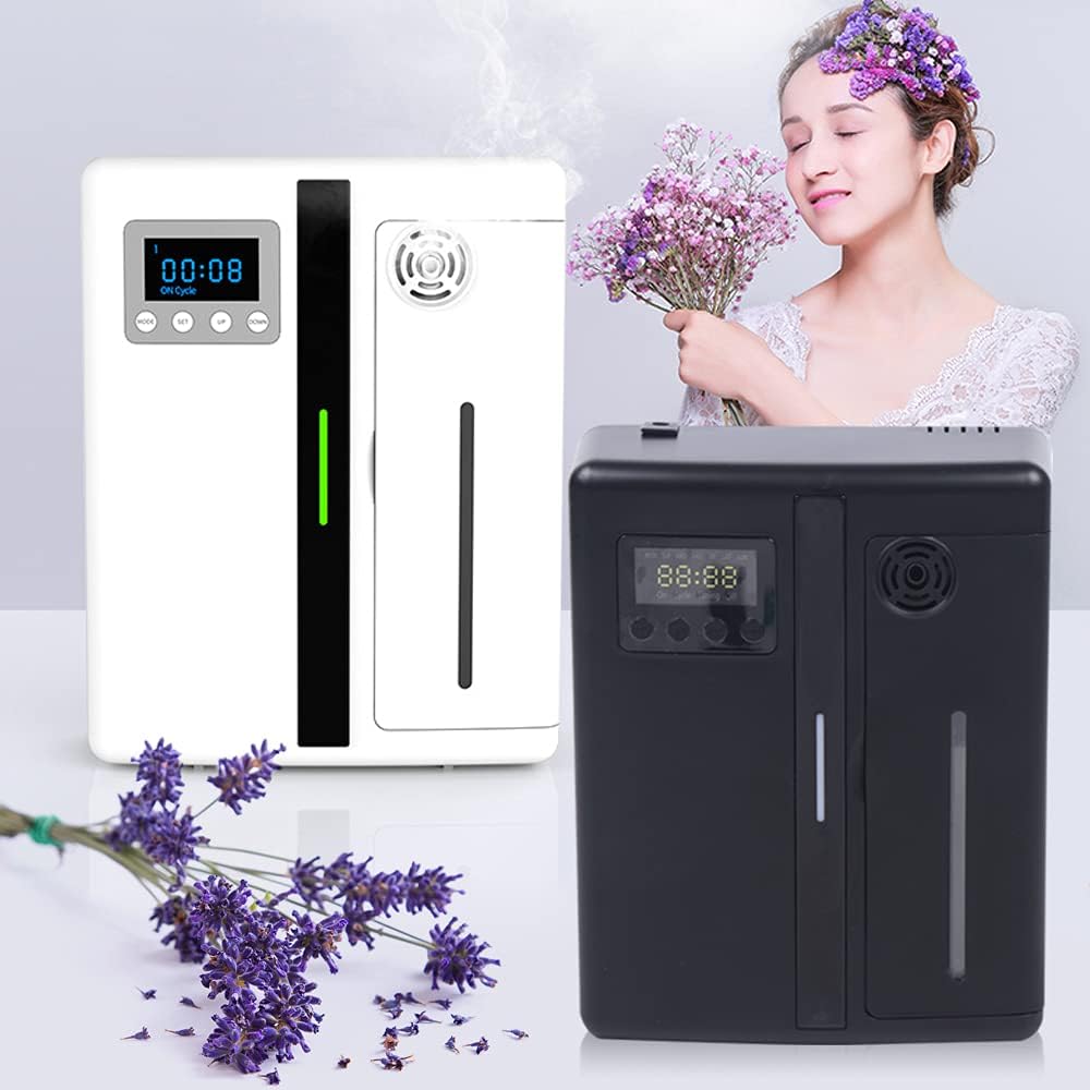 Fichiouy 12V Fragrance Machine Essential Oil Fragrance Machine Diffuser Humidifier Black 8W