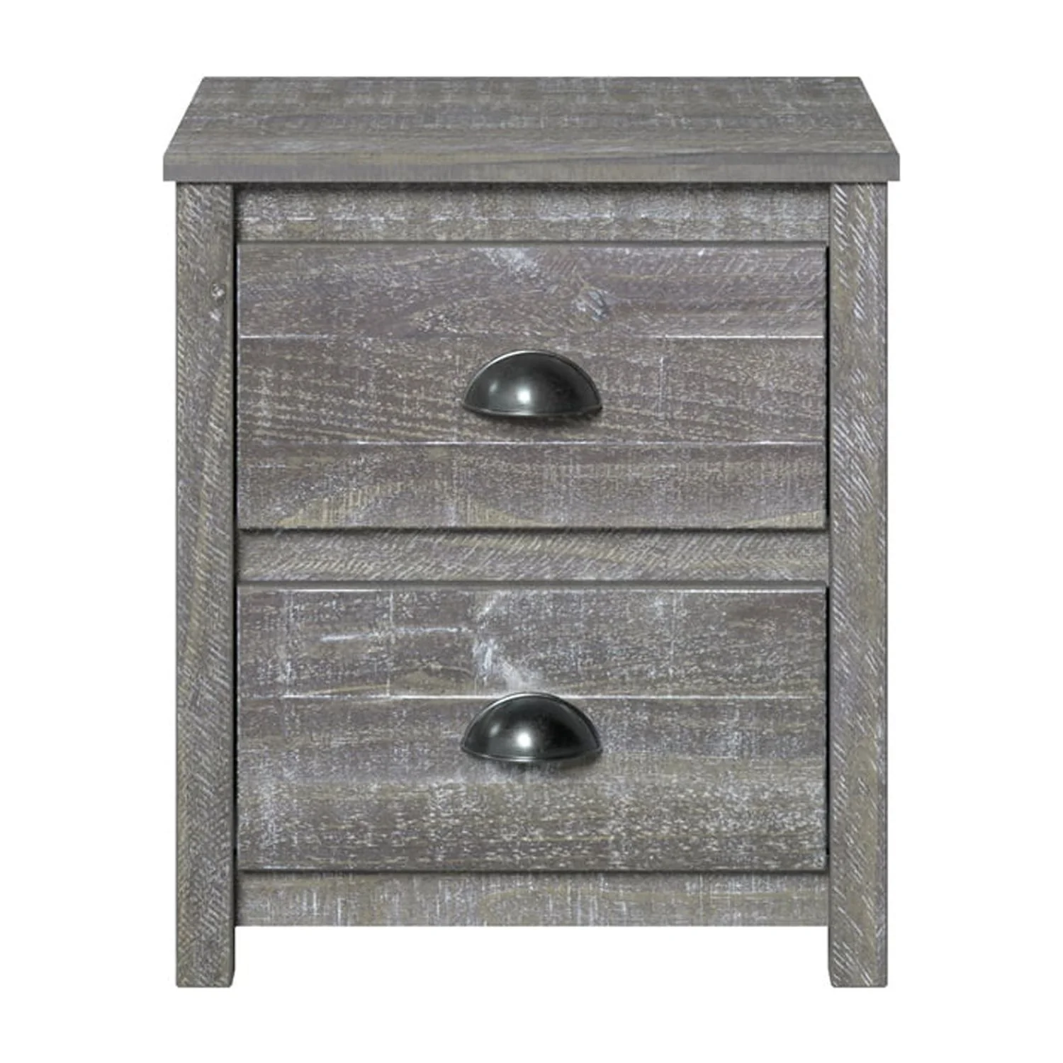 EcoFlex Furniture HM208 Hampton Solid Wood Nightstand, Misty Grey