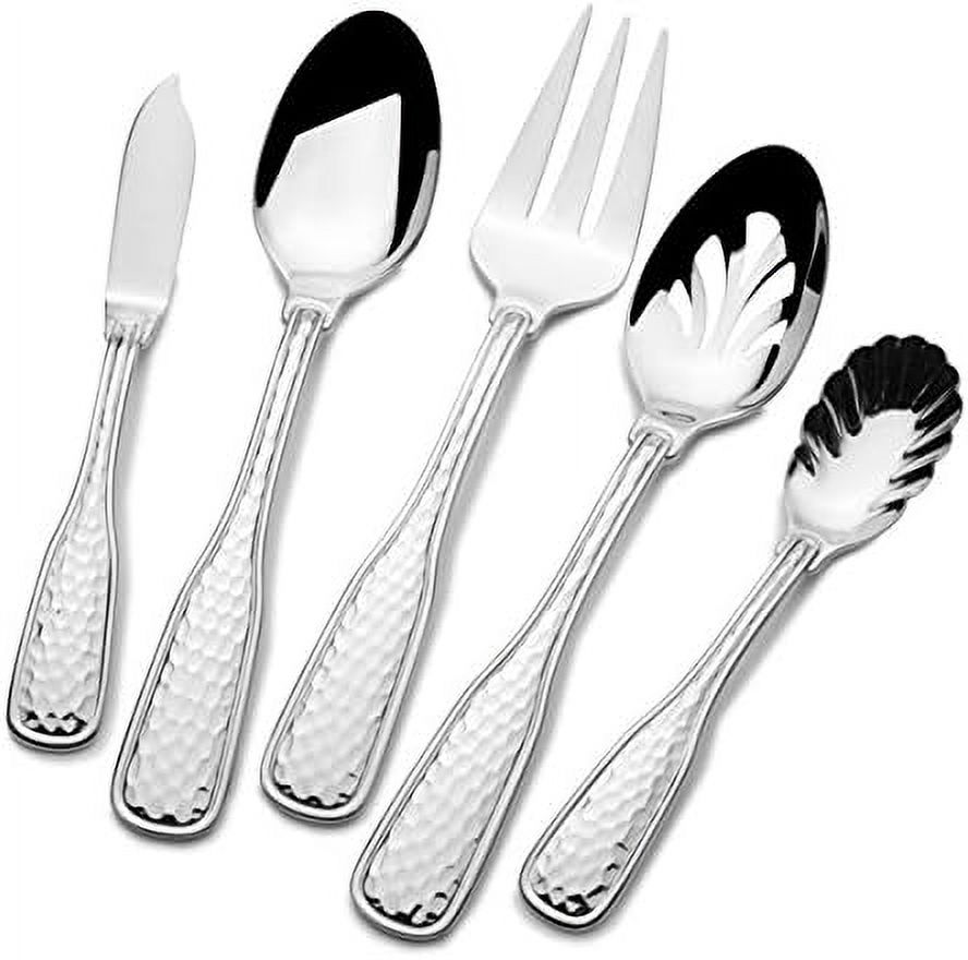 James 18/10 'Country Hammer' 45-Piece Flatware Set