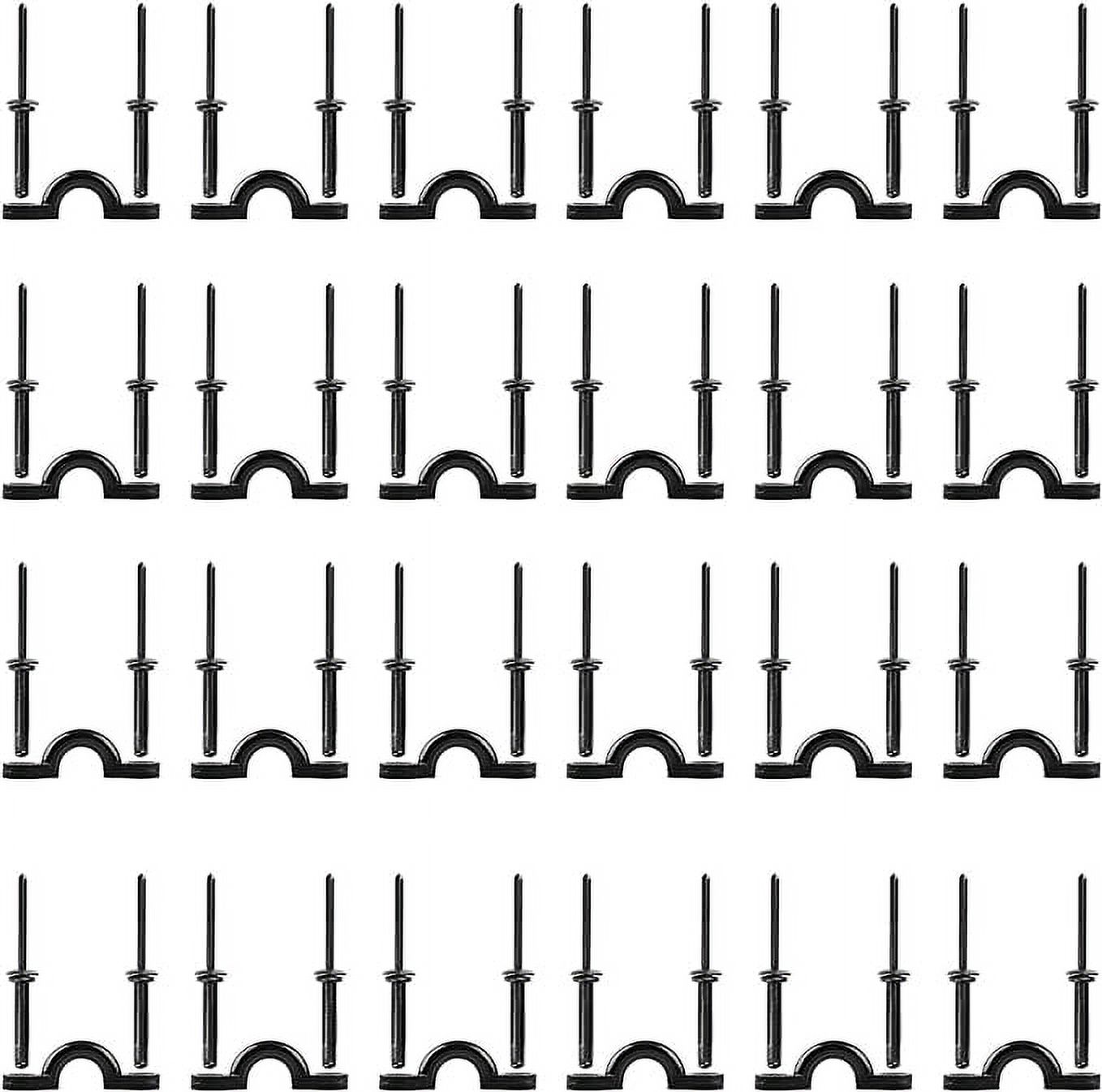 Booms Fishing MA1 Kayak Pad Eye Tri-Grip Rivet Kit, Black