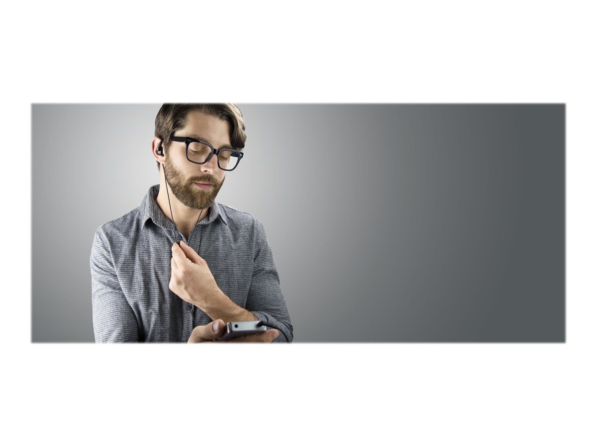 MEE audio Pinnacle P2 - Earphones with mic - in-ear - wired - 3.5 mm jack - black