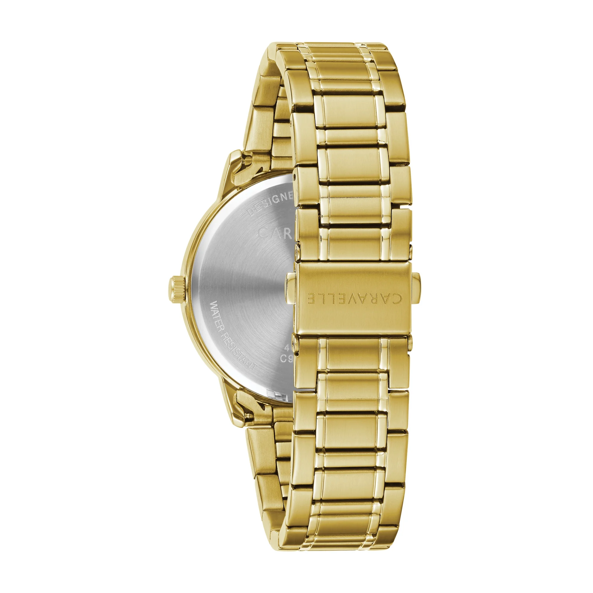 Caravelle Men's Classic Gold-Tone Stainless Steel Watch - 44A114