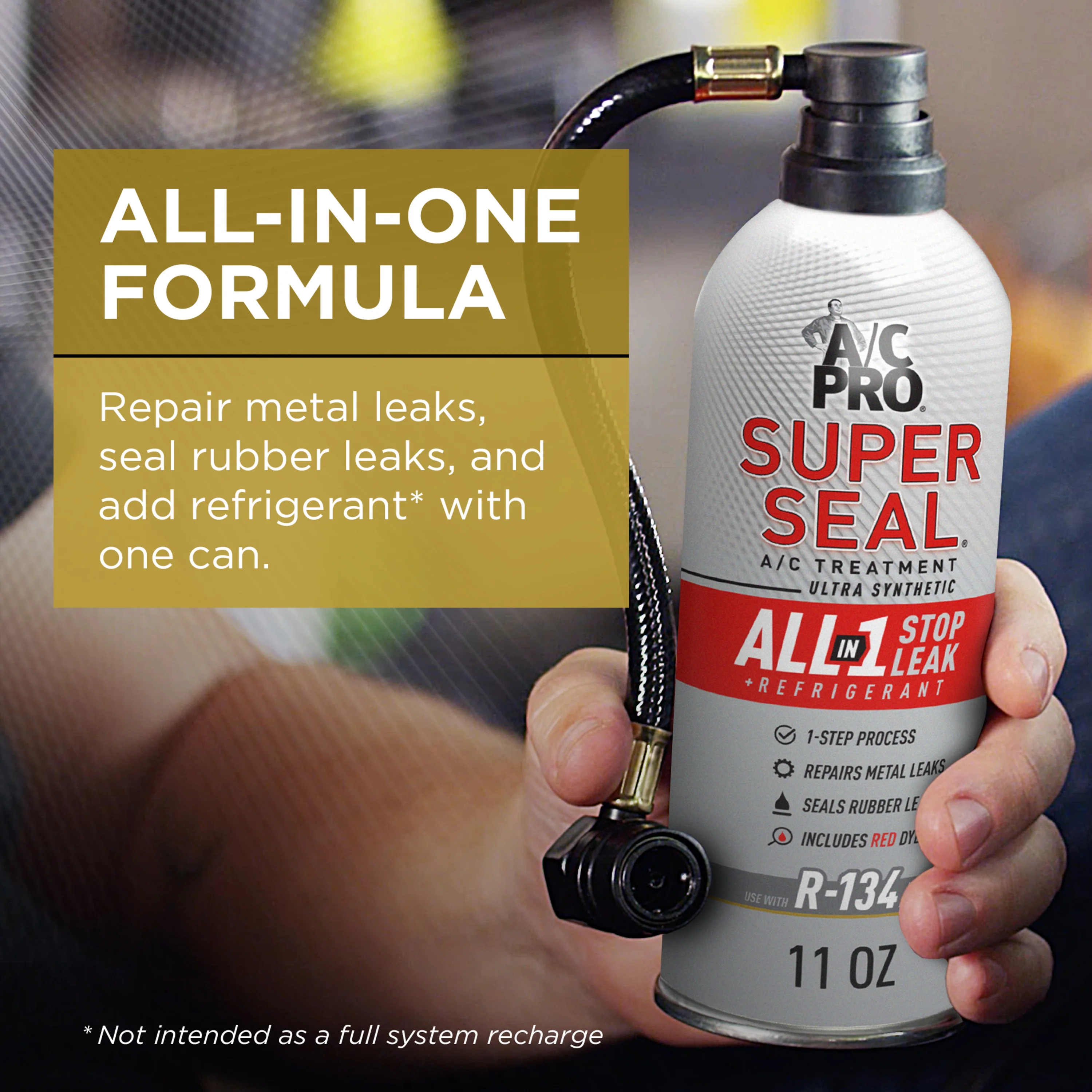 A/C Pro Super Seal All-in-one Stop Leak w/Refrigerant (11 oz)
