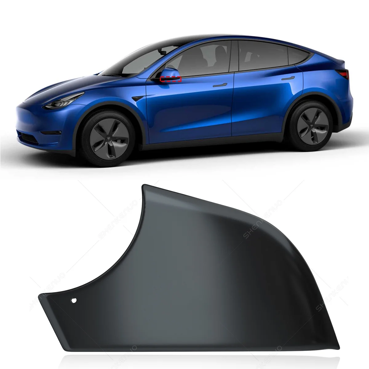 For Tesla Model y Left driver side Door Wing Mirror Cover Lower Holder black